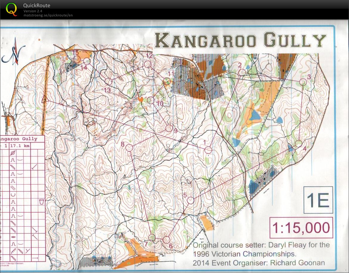 Bendigo Classic - 1996 Vic Champs re-run; map 1 of 2 (2014-05-17)