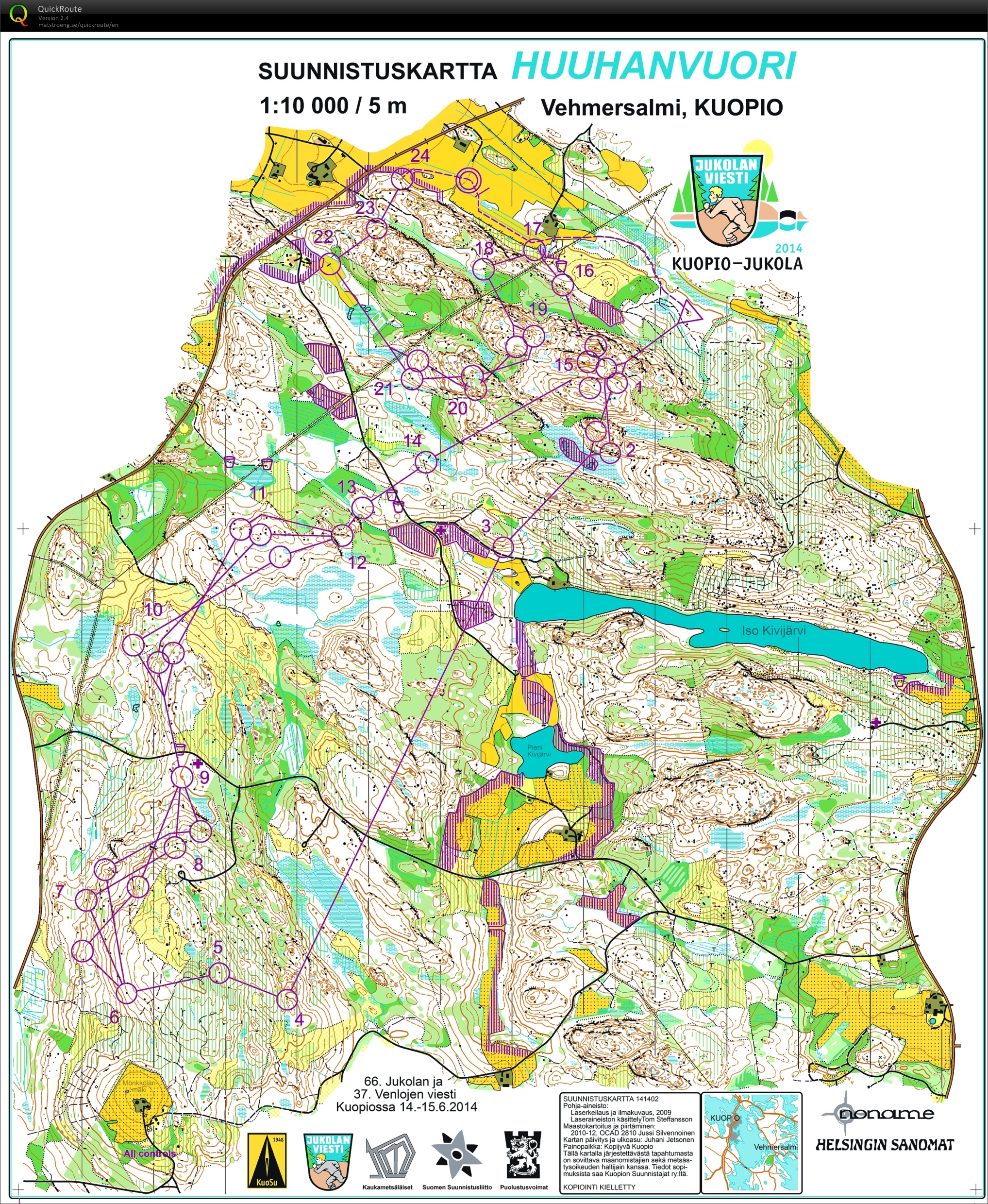 Jukola Leg 3 (15.06.2014)