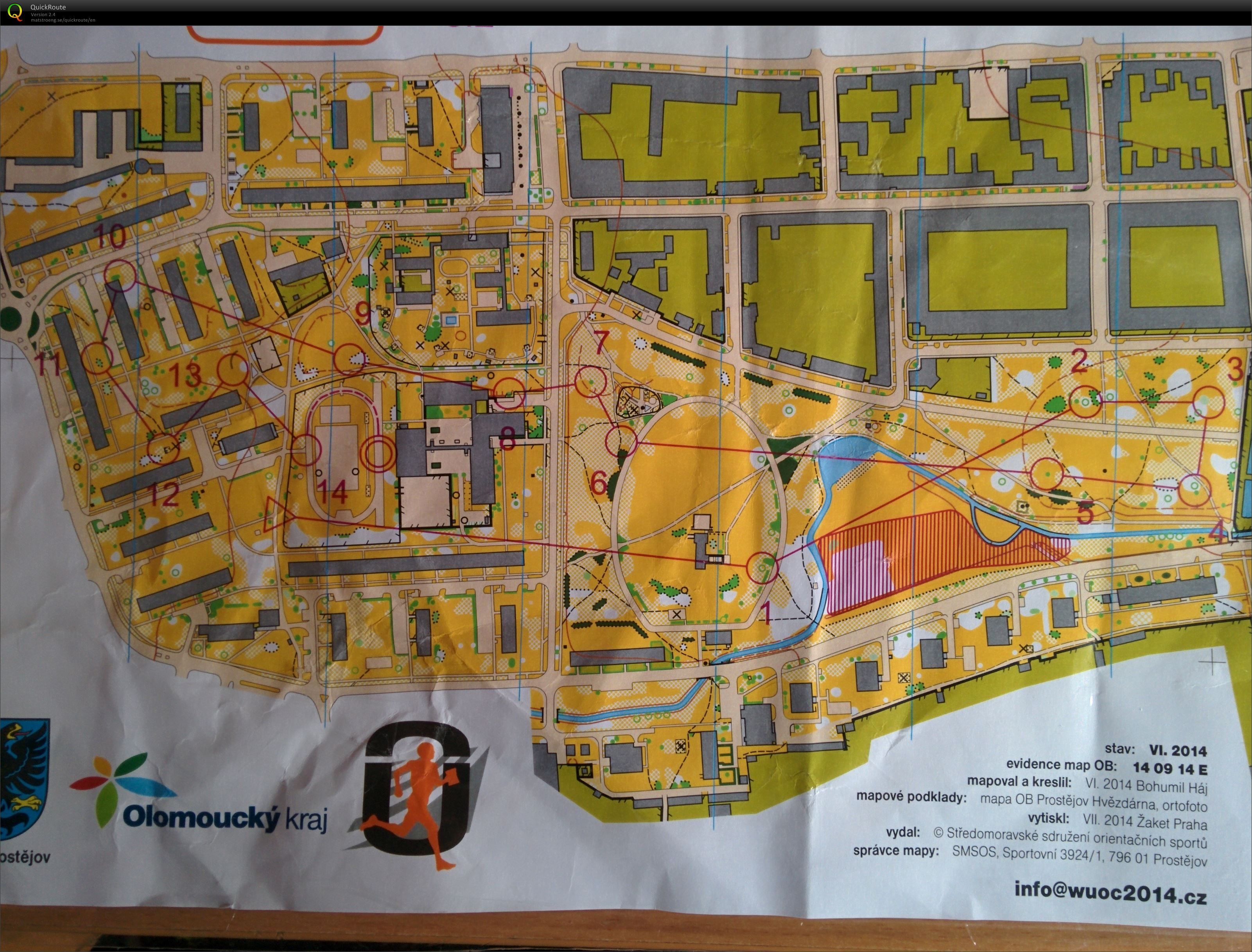 WUOC Sprint Relay Test race (11.08.2014)