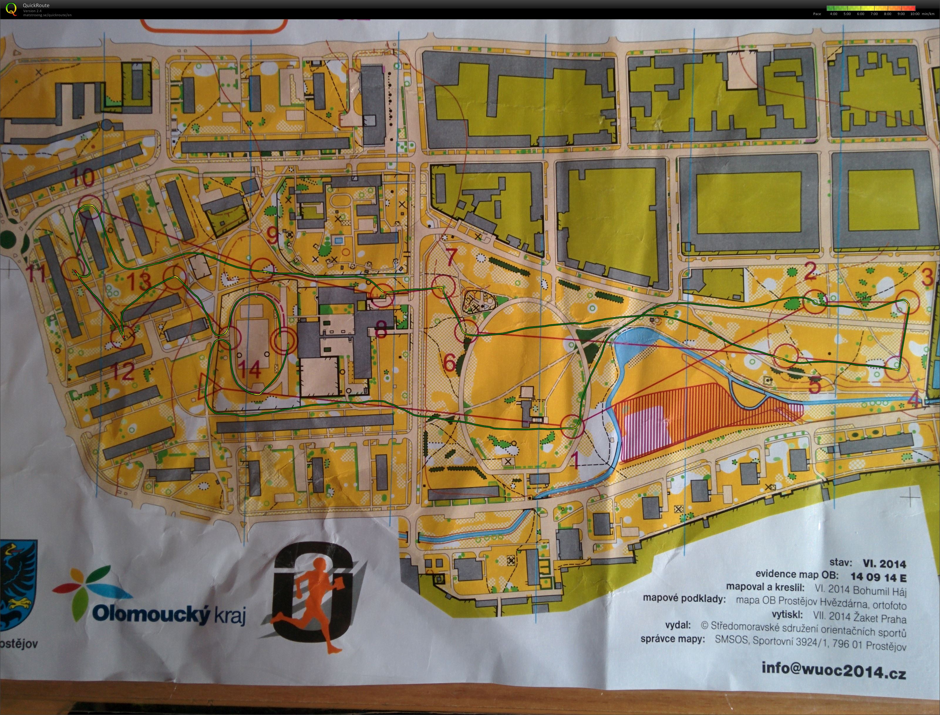 WUOC Sprint Relay Test race (11.08.2014)