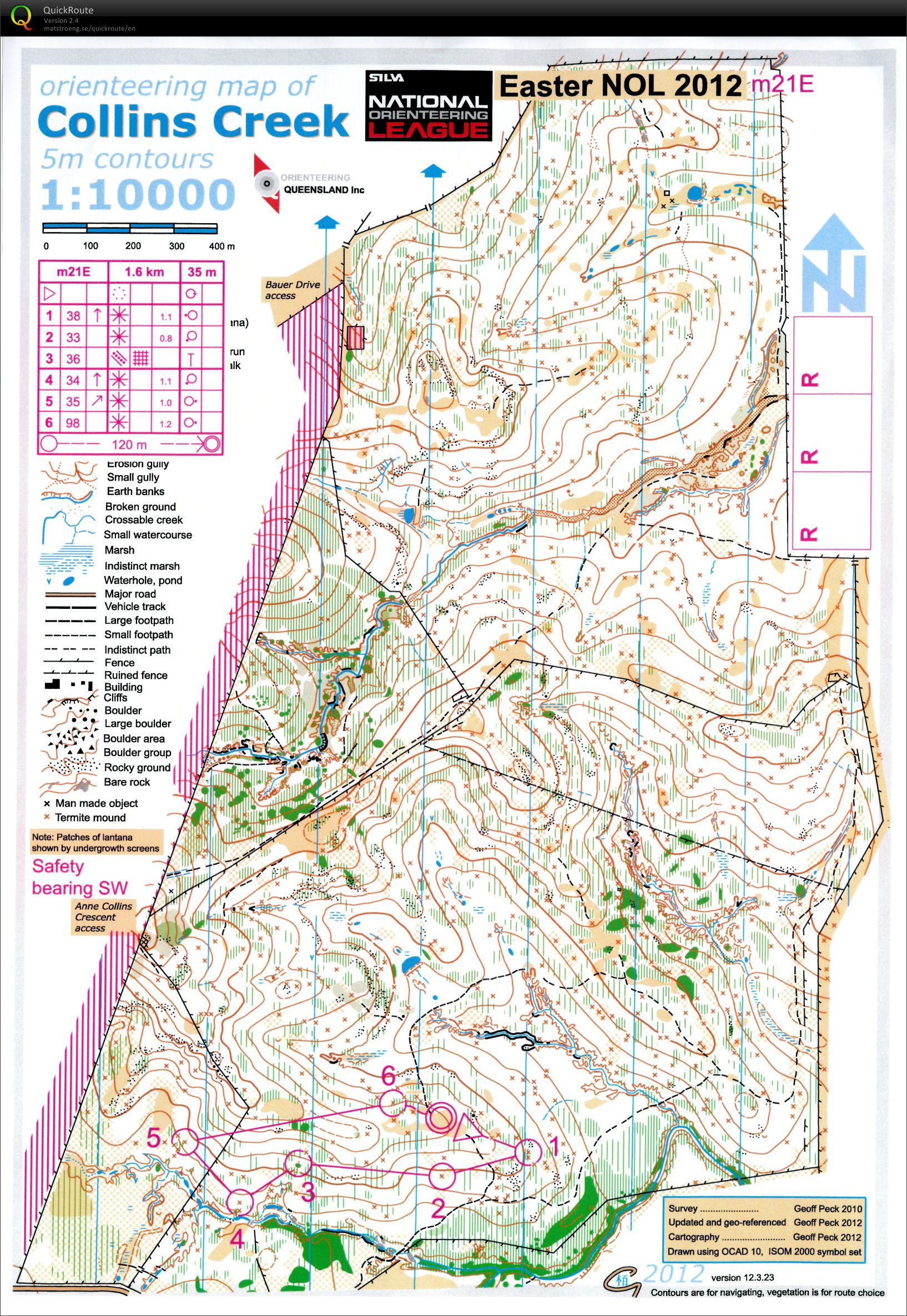 2012 National Orienteering League Race 10 lap 4 (15/04/2012)