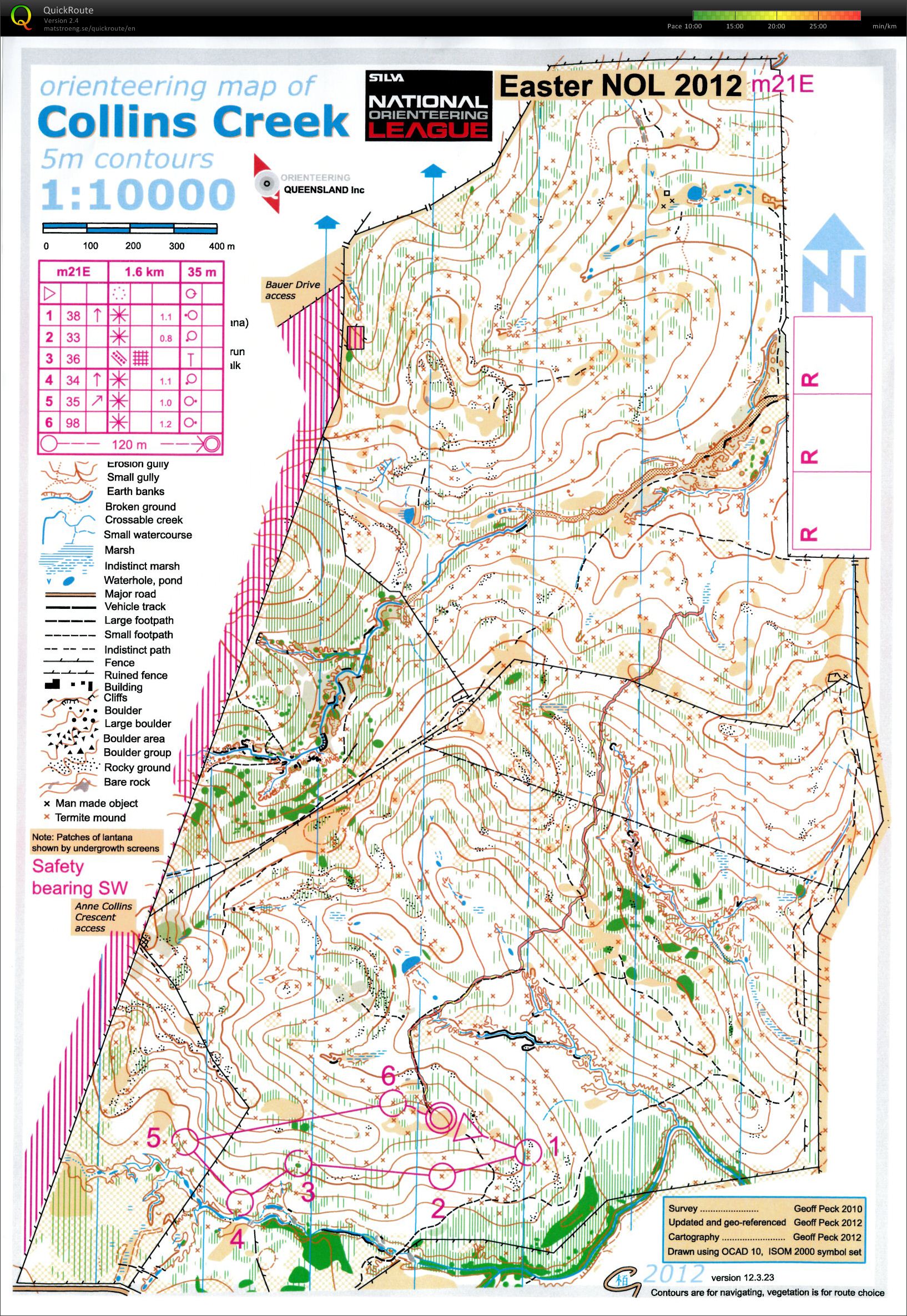 2012 National Orienteering League Race 10 lap 4 (15/04/2012)