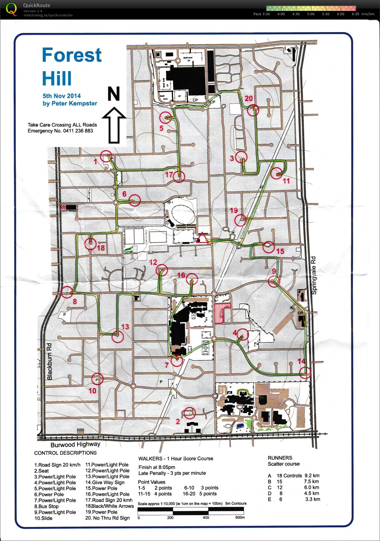 2014/15 Eastern Summer Series Event No. 3 (05/11/2014)