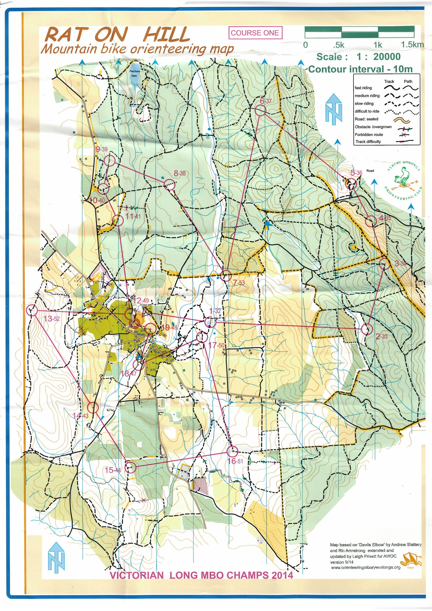 2014 VIC MTBO Long Champs (09.11.2014)