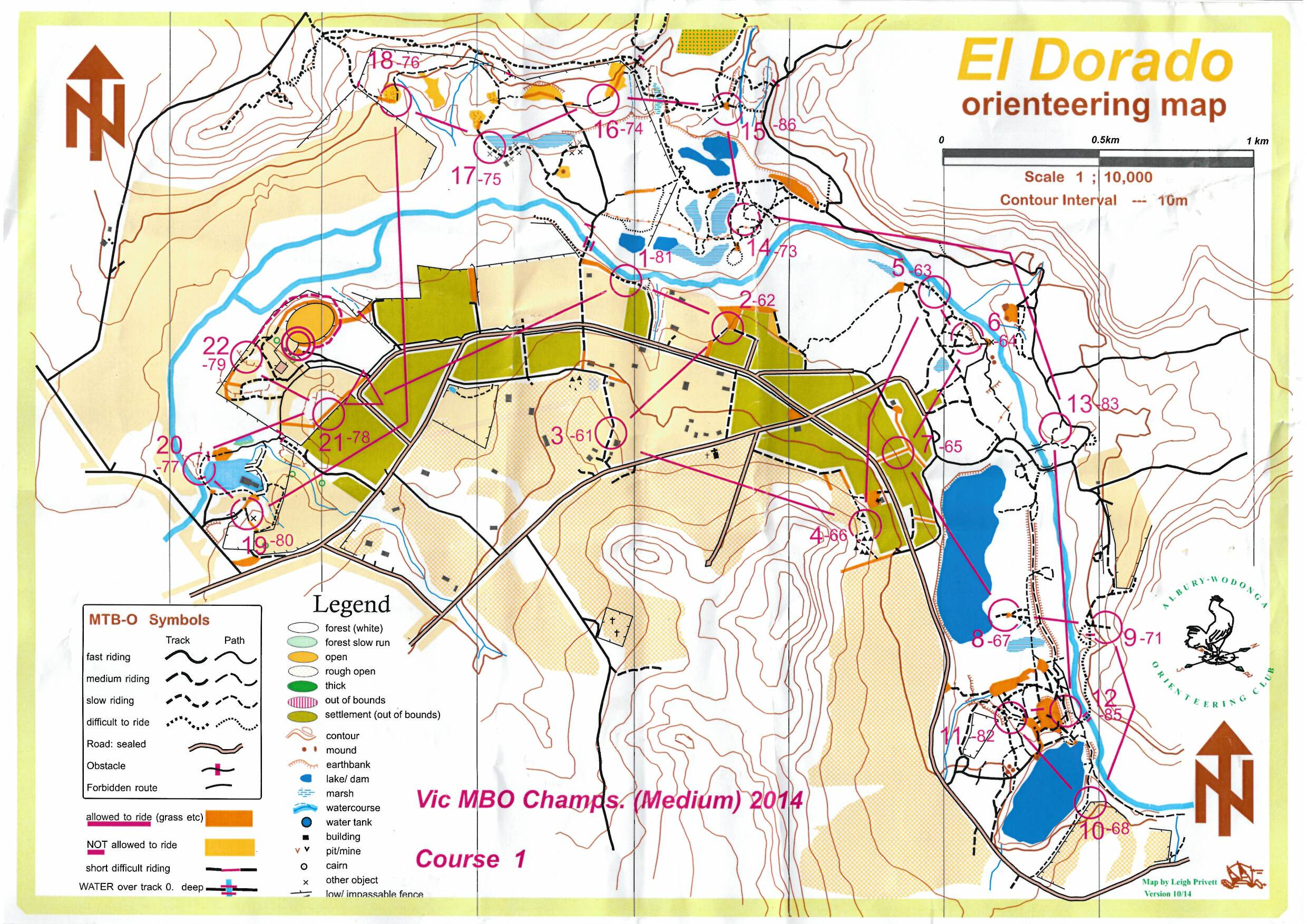 2014 VIC MTBO Middle Champs (08/11/2014)