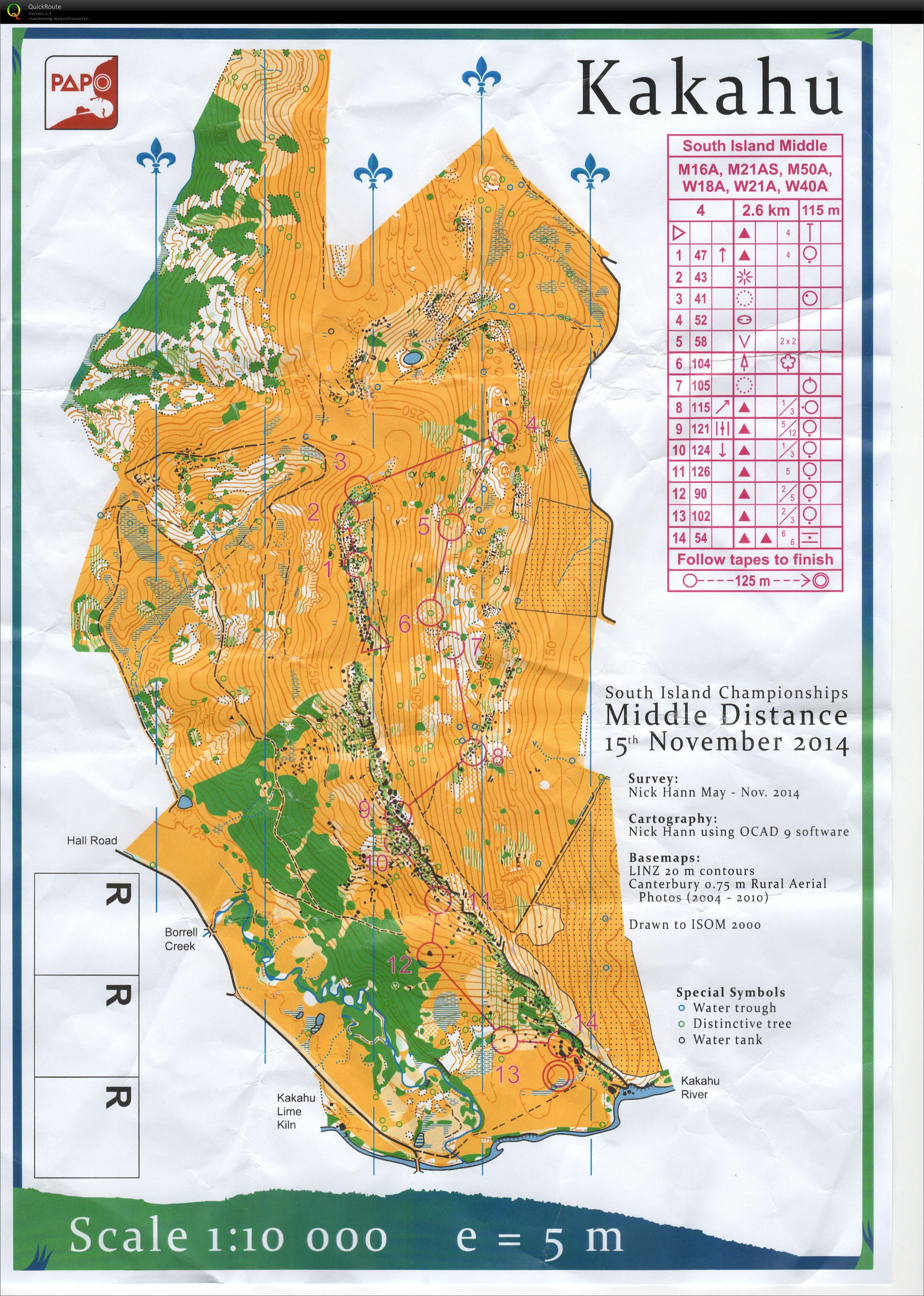 South Island Champs  (2014-11-15)