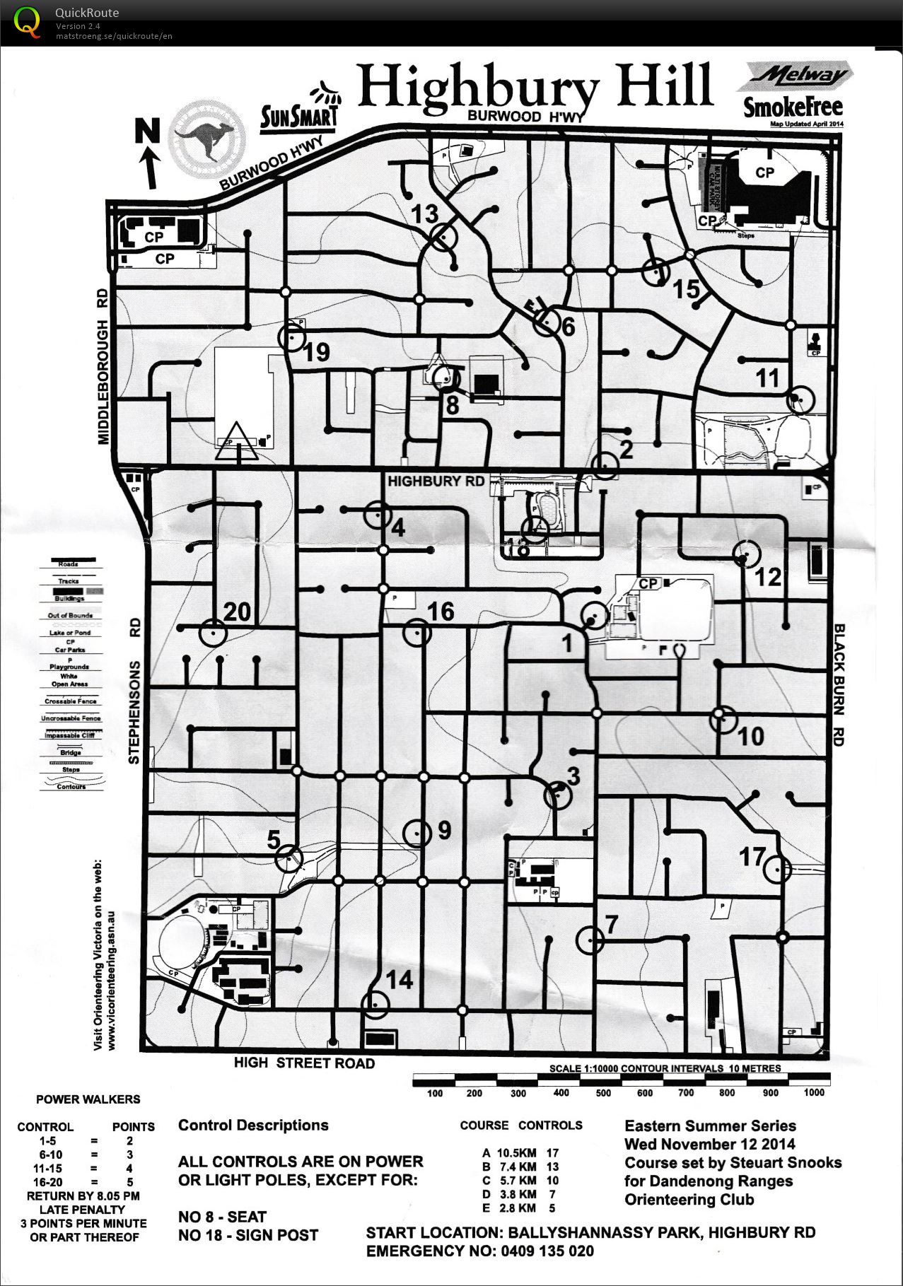 2014/15 Eastern Summer Series Event No. 5 (2014-11-19)