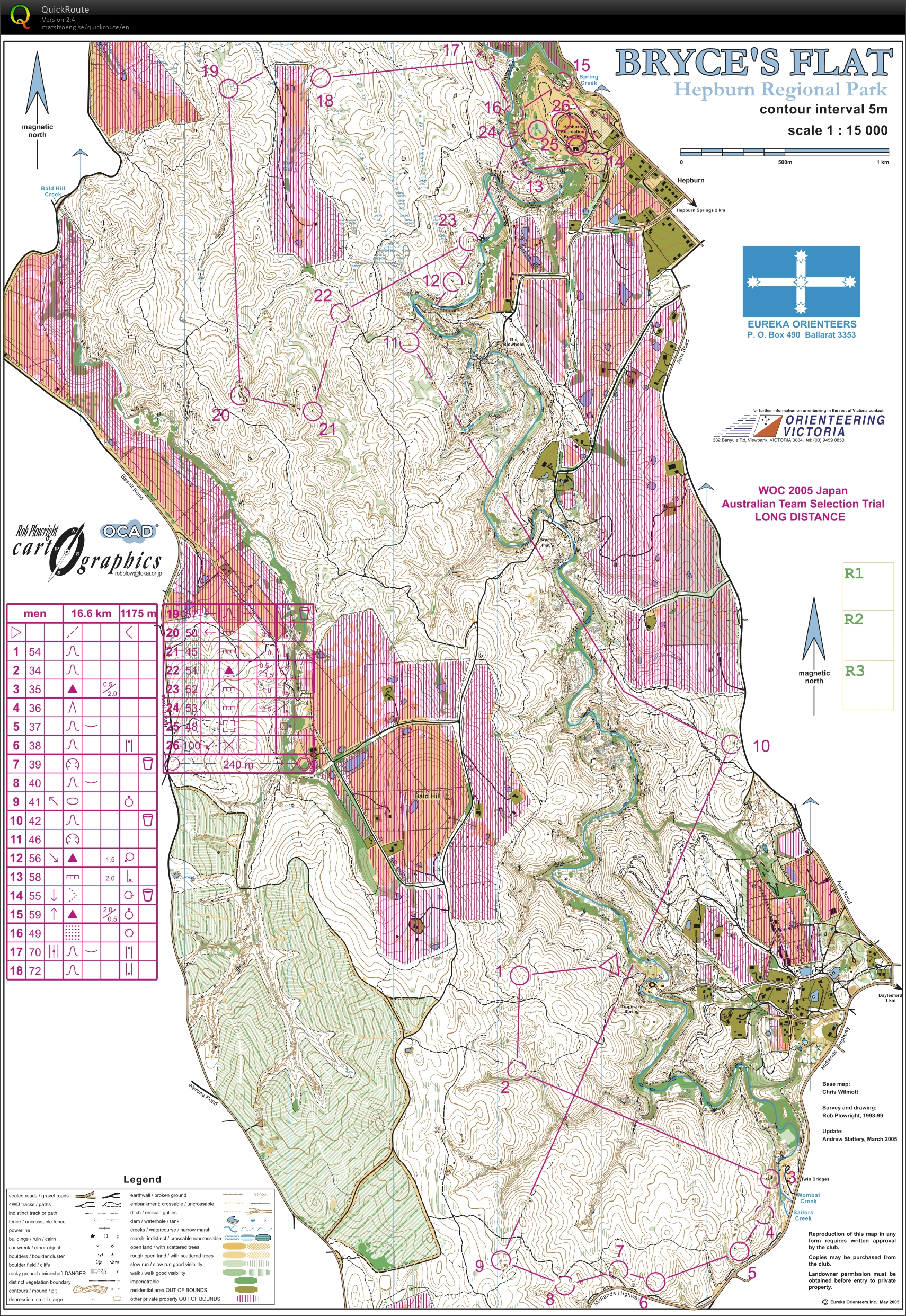 2005 Australian Woc Long Distance Selection Trial Rerun (2015-01-25)