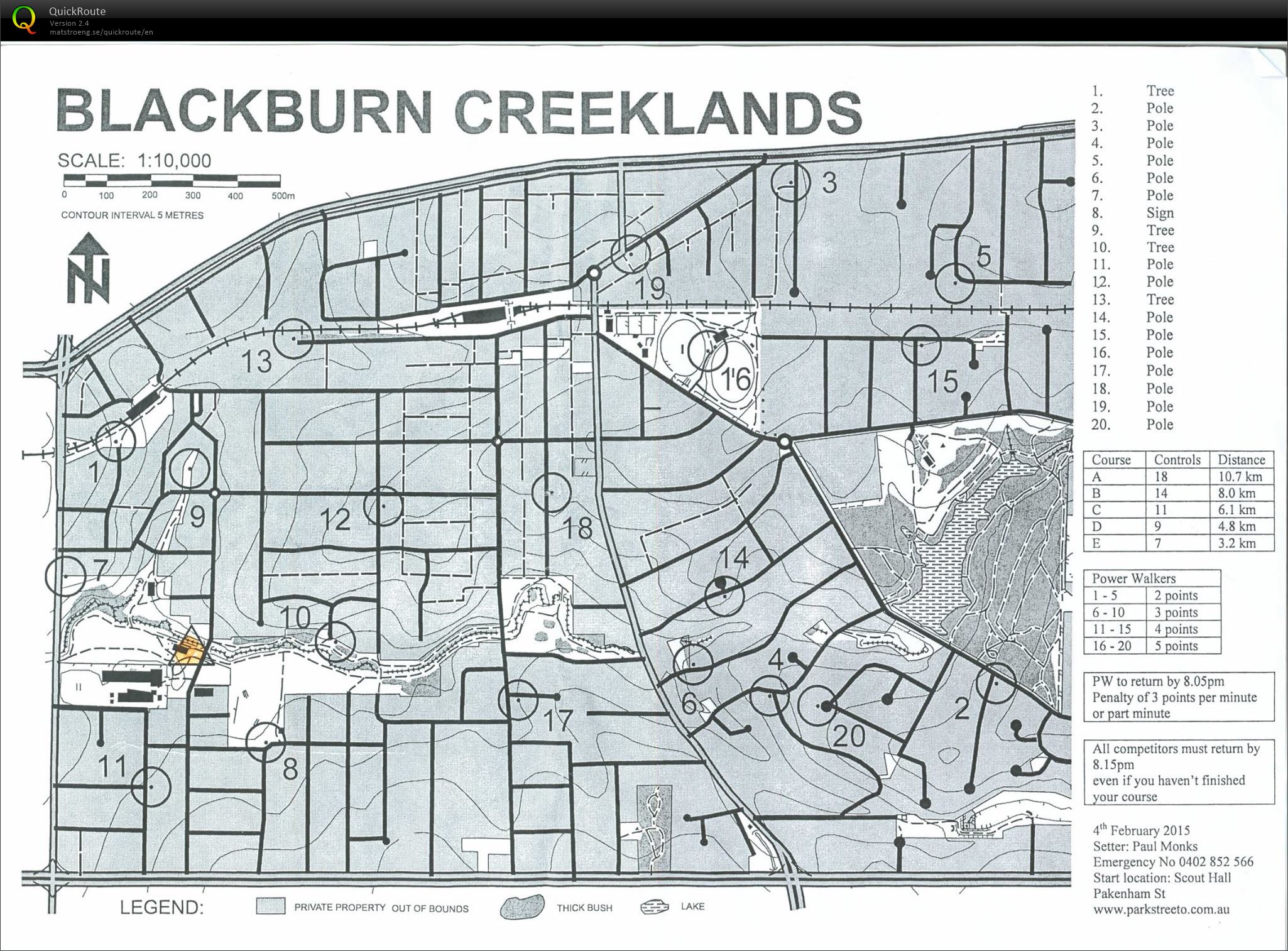 2014/15 Eastern Summer Series Event #16 (04/02/2015)