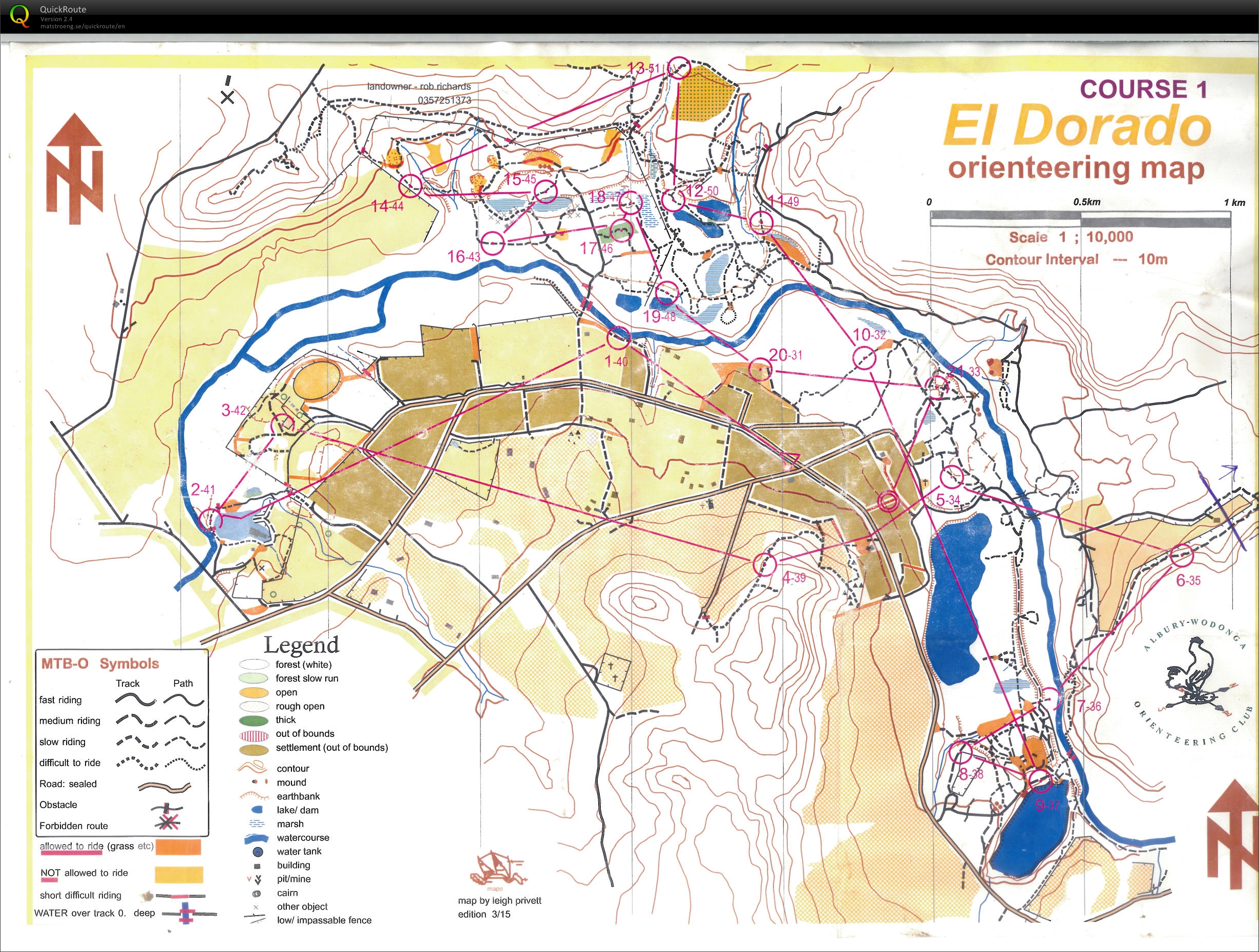Vic State MTBO Series 1 (18-04-2015)