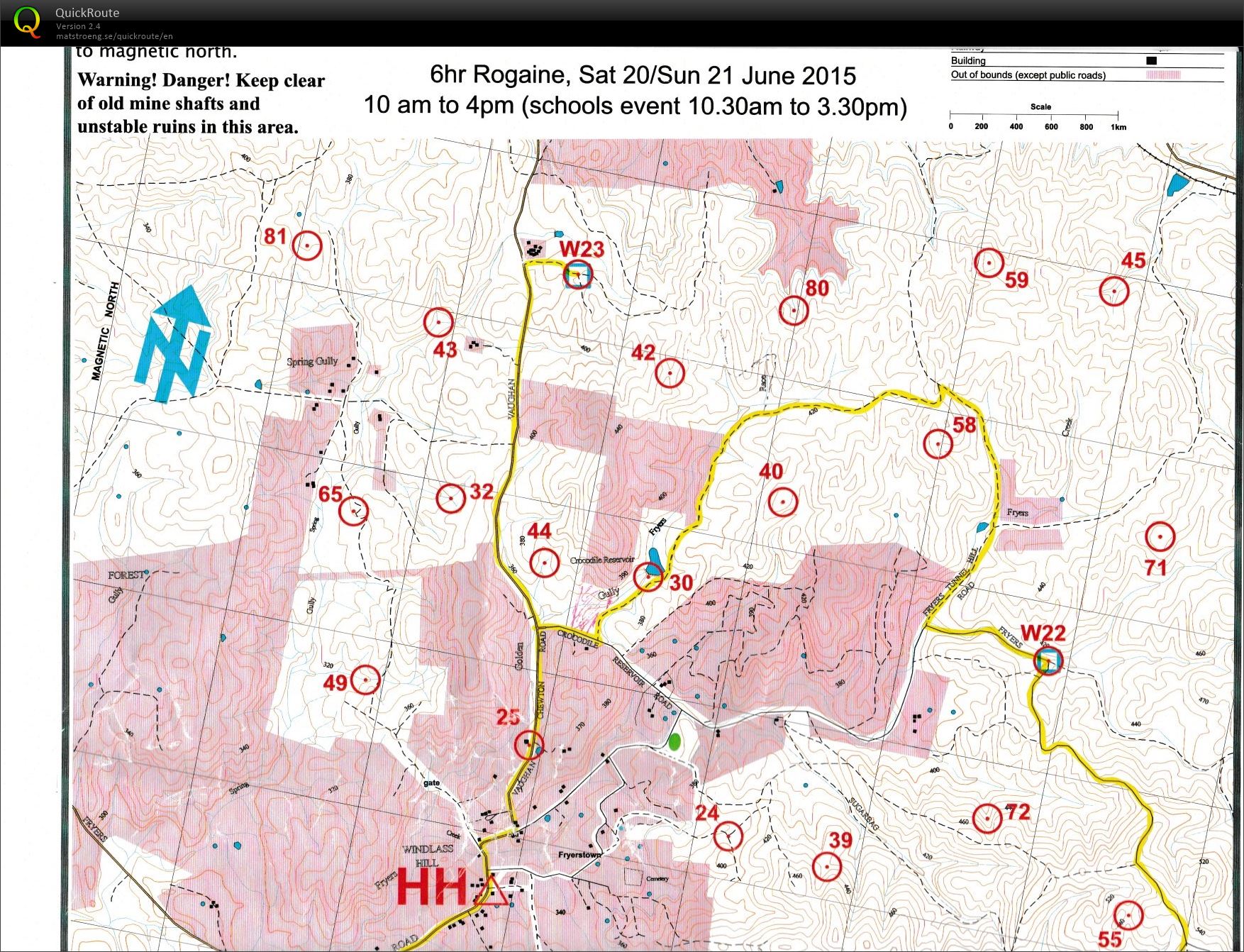 2015 Schools Rogaine (21-06-2015)