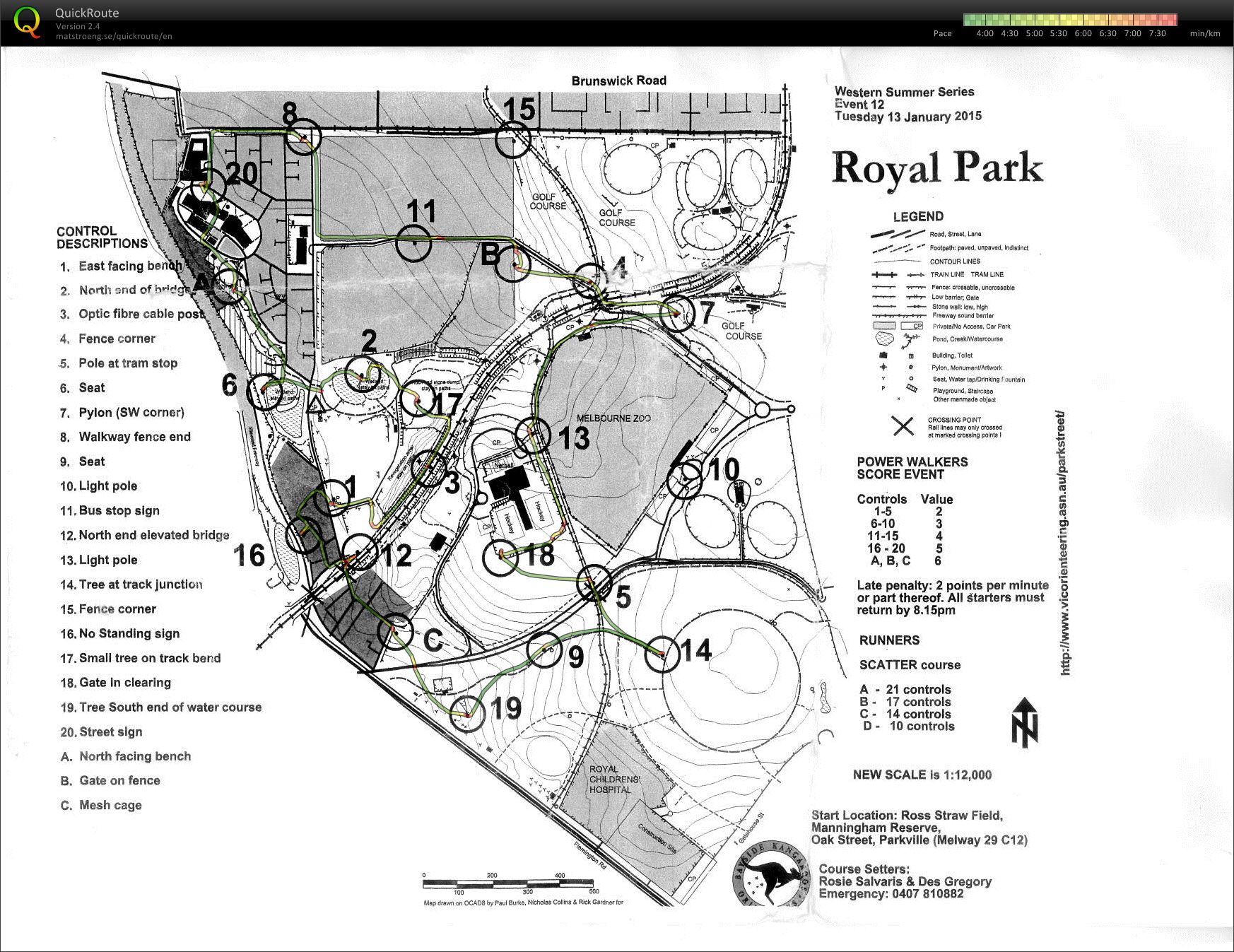 Melb Western Series StreetO (13.01.2015)