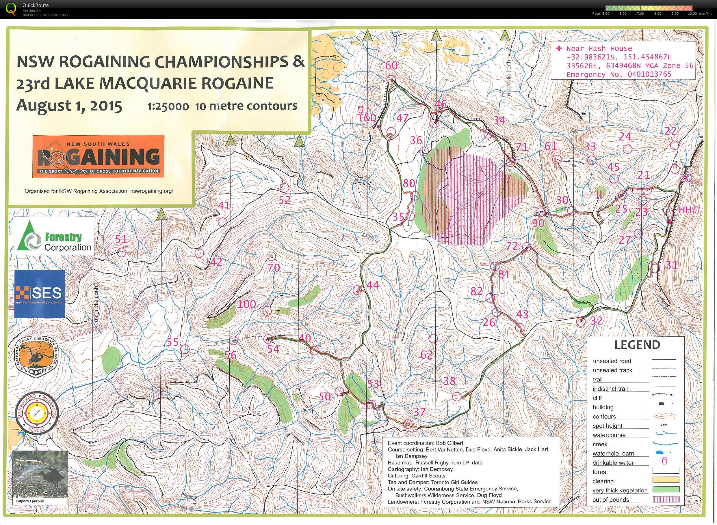 Lake Macquarie Rogaine (2015-08-01)