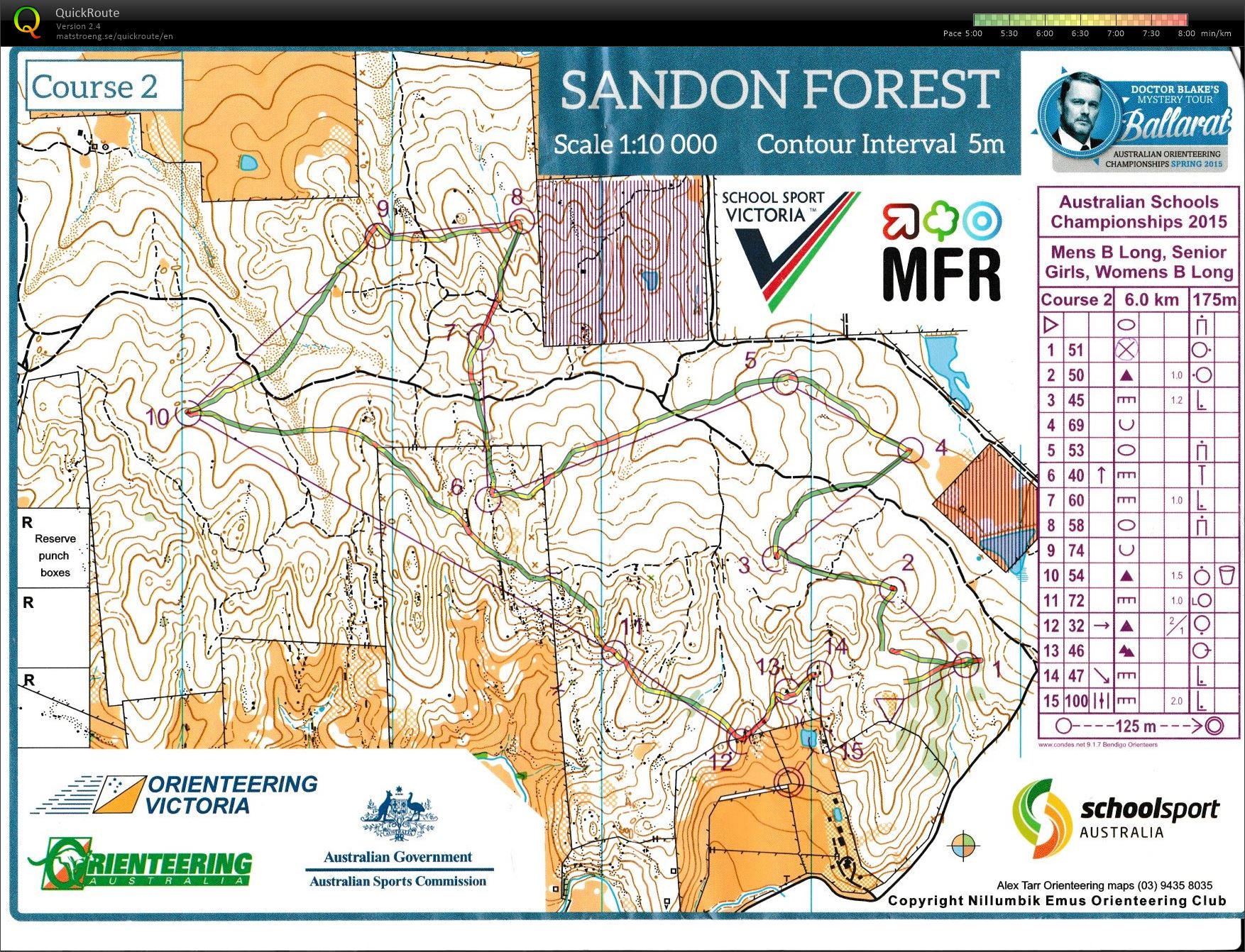2015 Australian Schools Individual (29/09/2015)