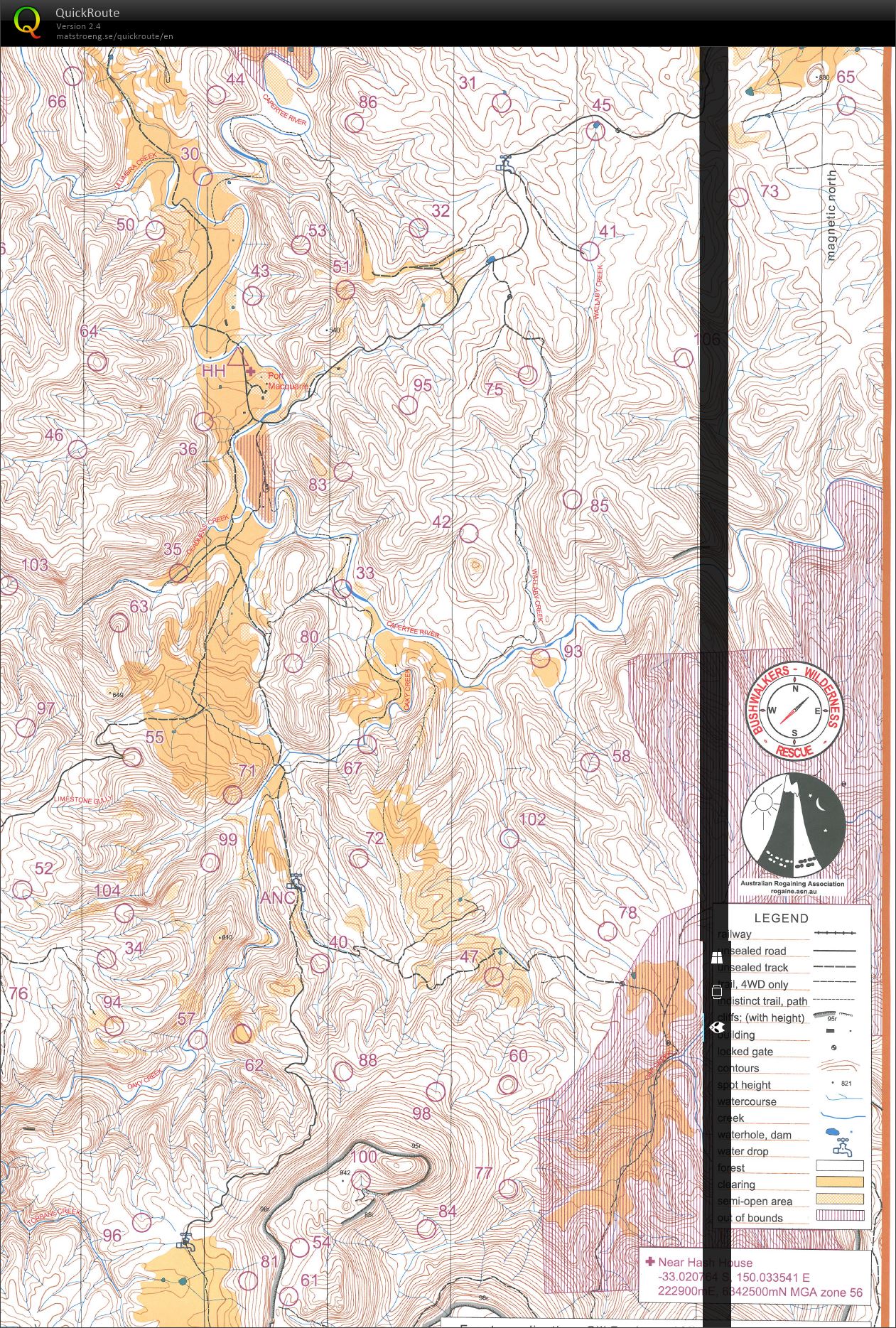 Aus rogaine (10/10/2015)