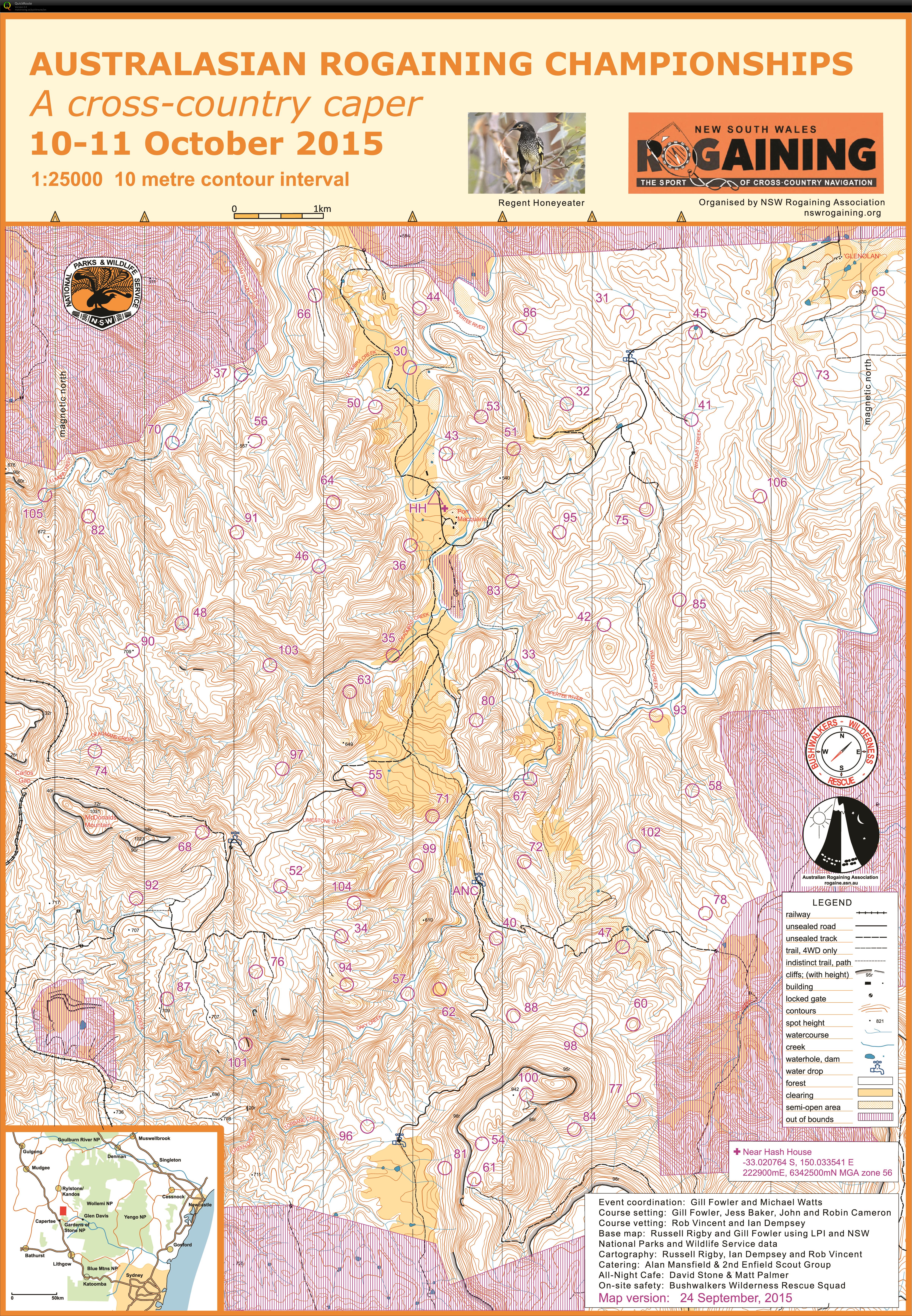 2015 Australiasian 24hr Rogaining Championships (10/10/2015)
