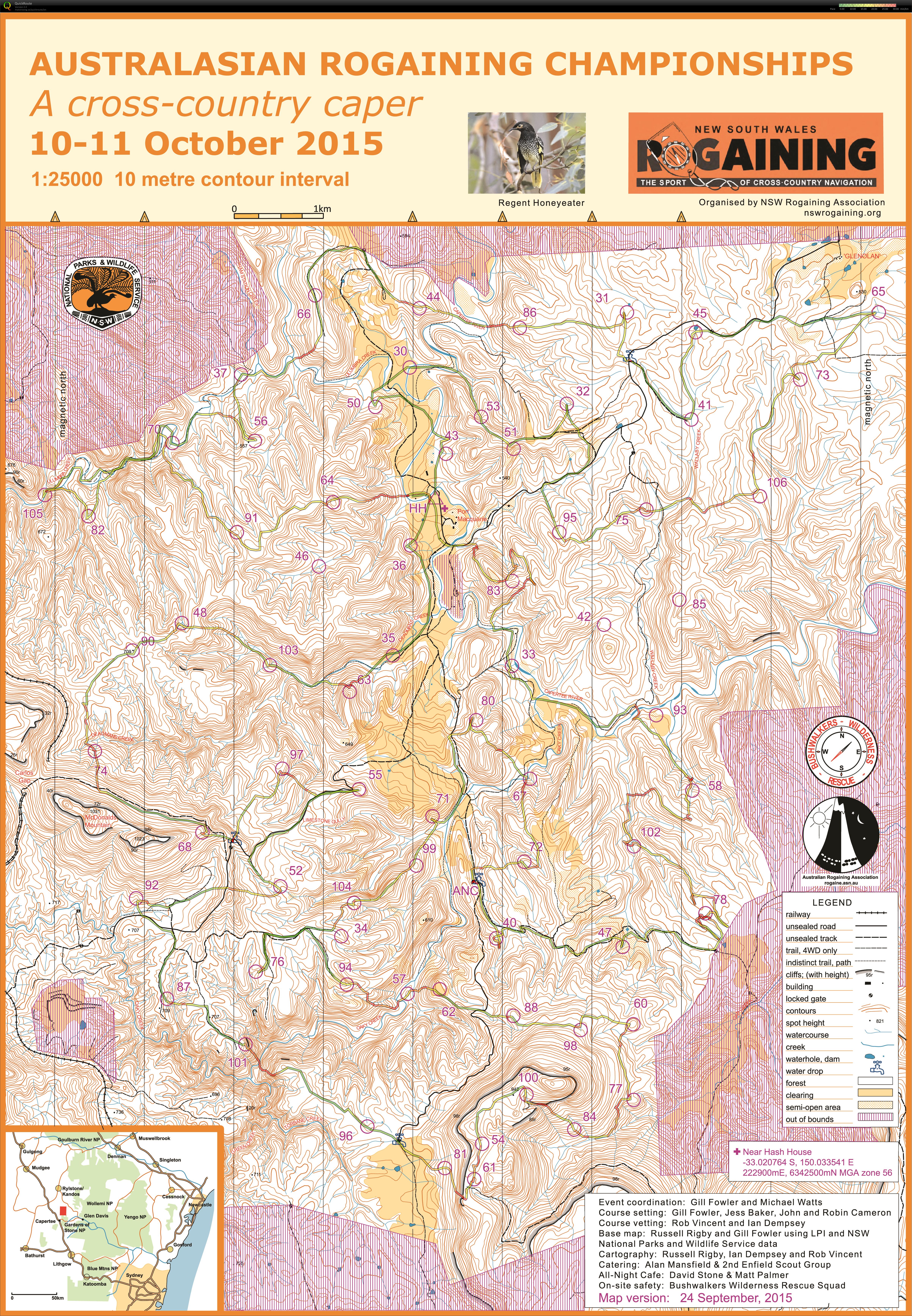 2015 Australiasian 24hr Rogaining Championships (10/10/2015)