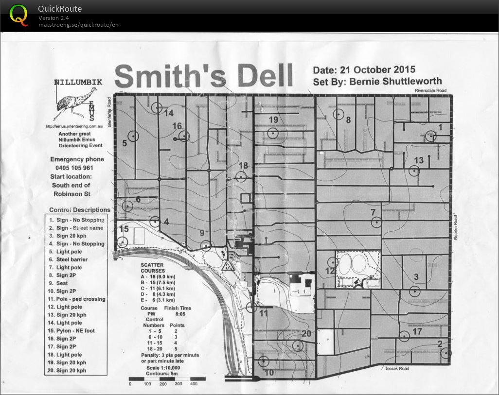 Park & Street Eastern Summer Series Event 1 (21.10.2015)