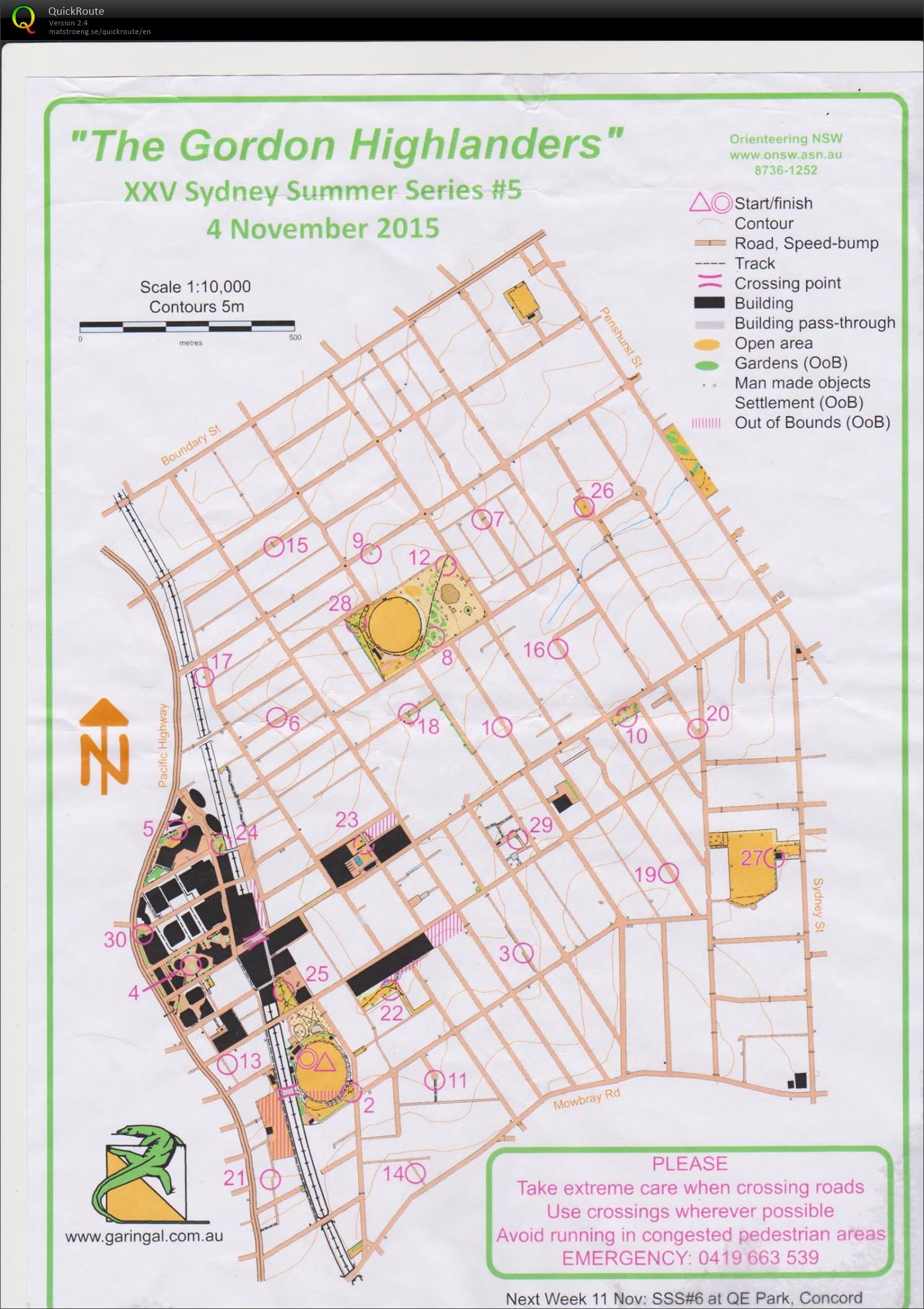 Sydney Summer Series 5 (04/11/2015)