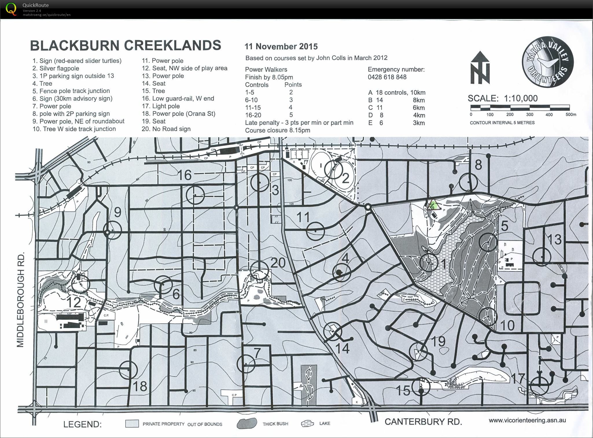 2015/16 Eastern Summer Series Event 4 (11-11-2015)