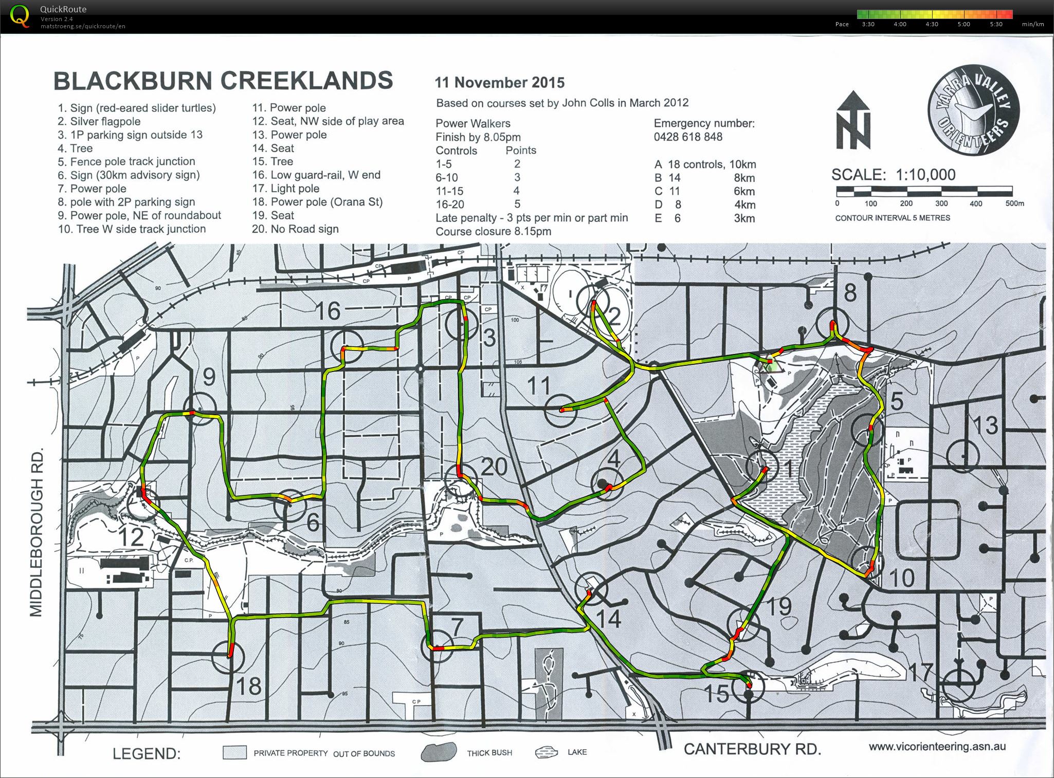 2015/16 Eastern Summer Series Event 4 (11-11-2015)