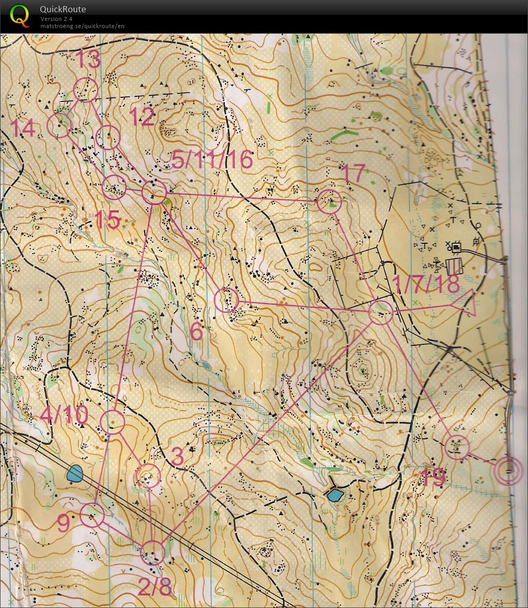 Mass start loops with route choice legs run twice (15/11/2015)