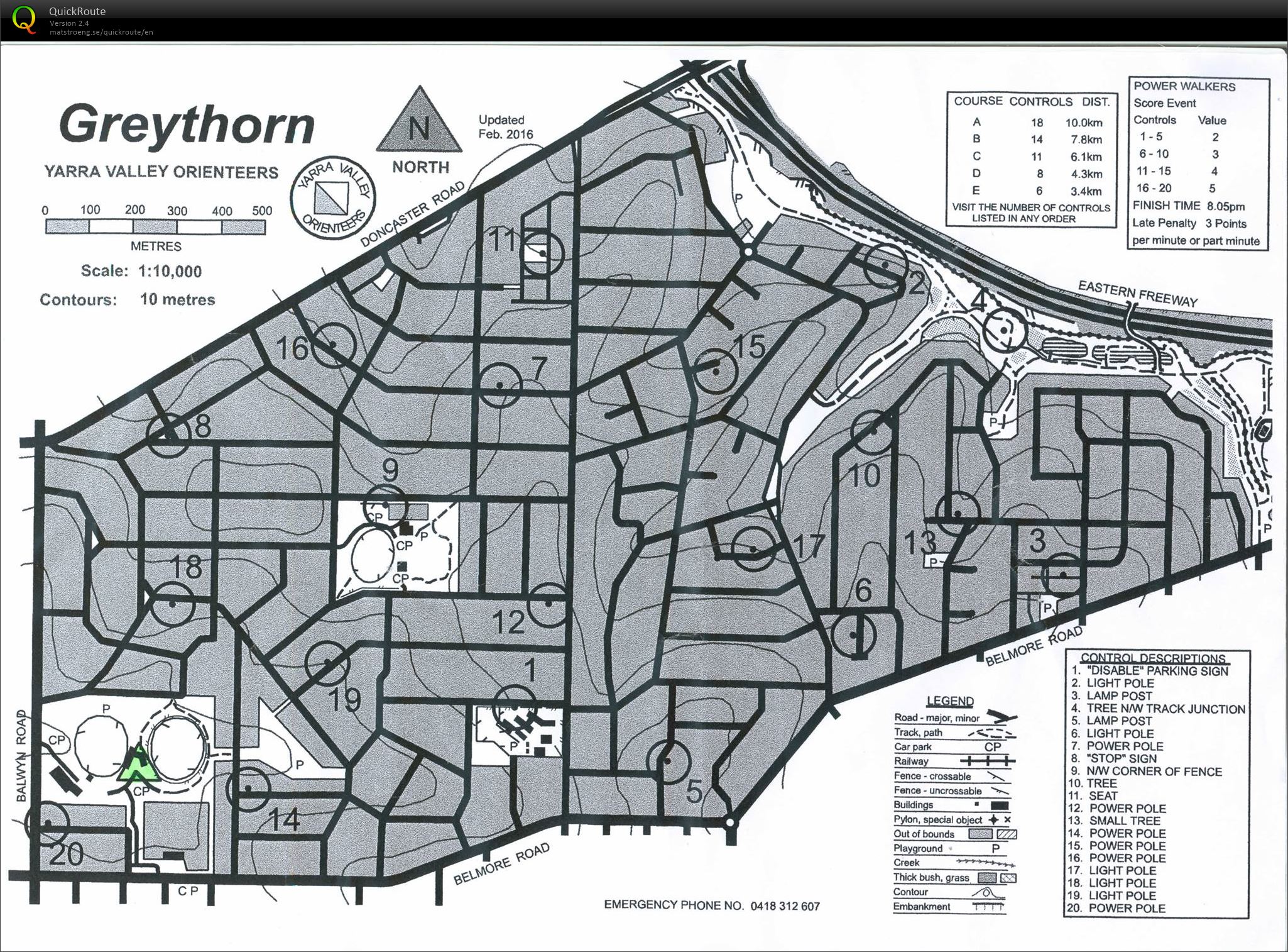 2015/16 Eastern Summer Series Event No. 20 (02/03/2016)