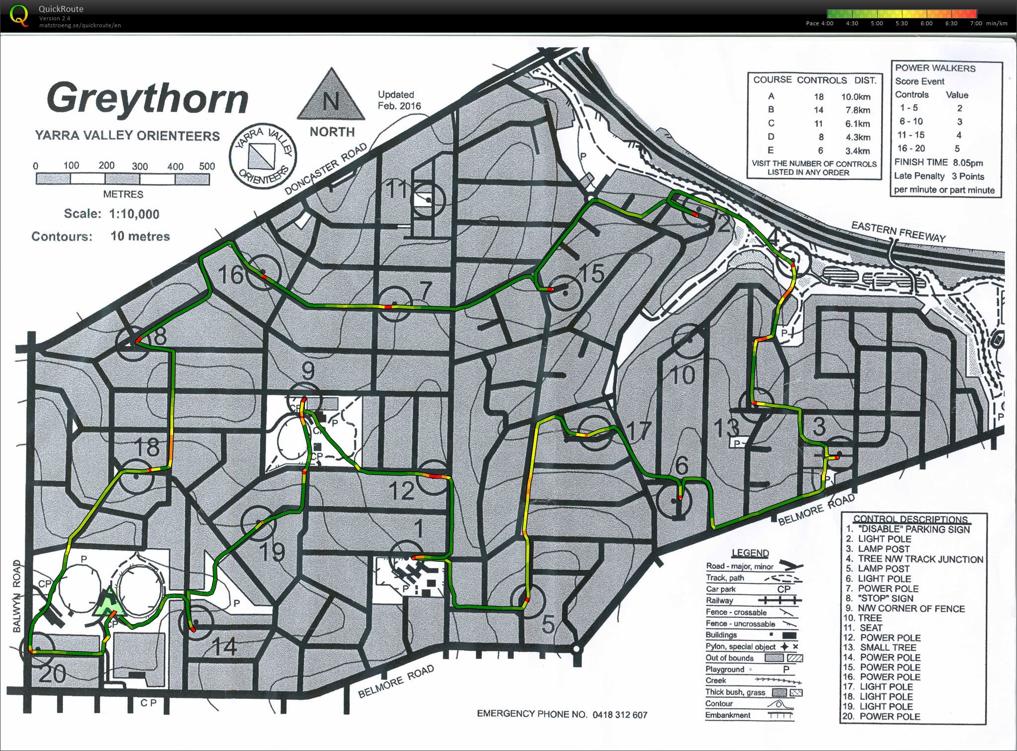 2015/16 Eastern Summer Series Event No. 20 (02/03/2016)