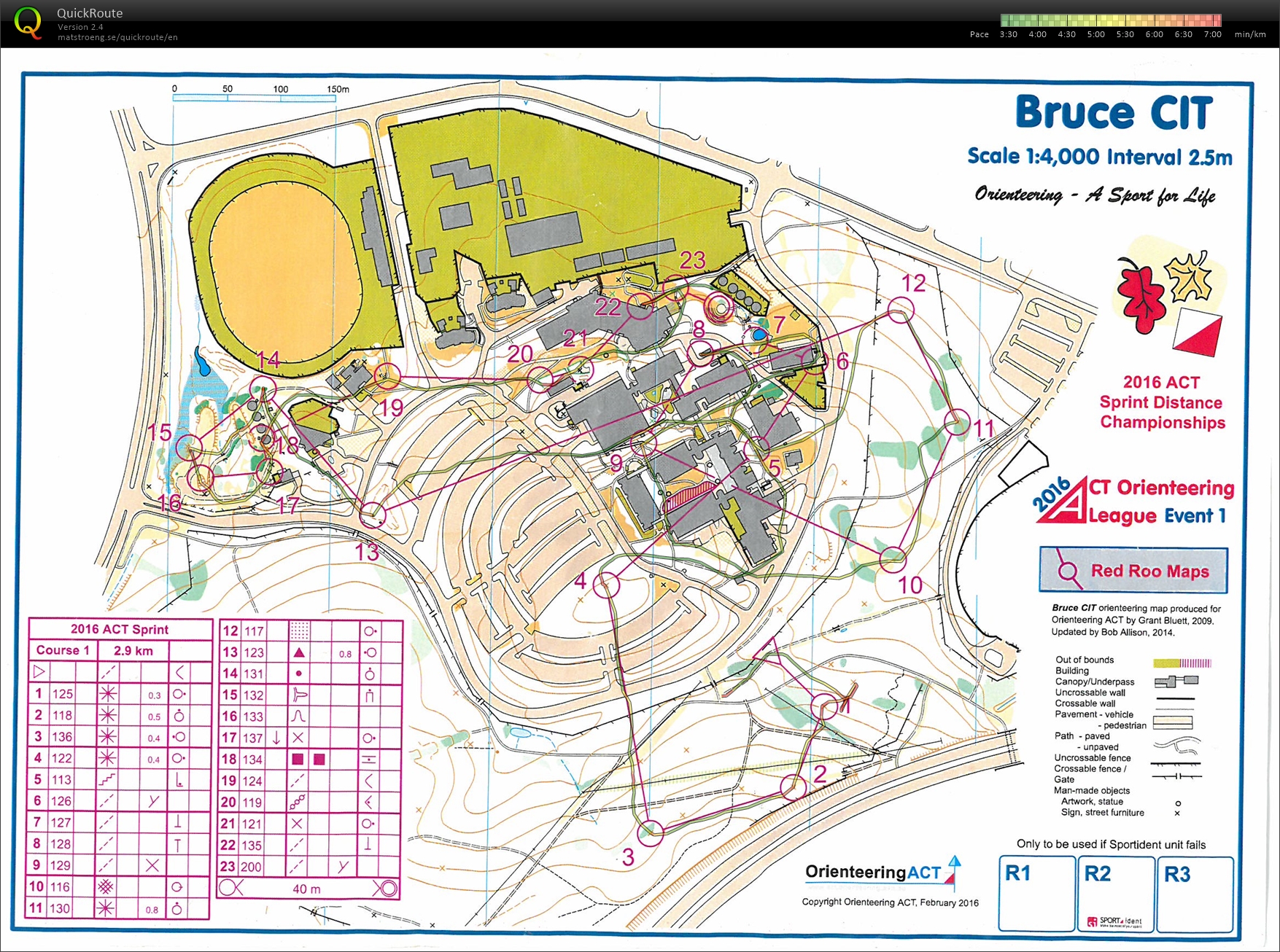 ACT Sprint Orienteering Champs (05/03/2016)