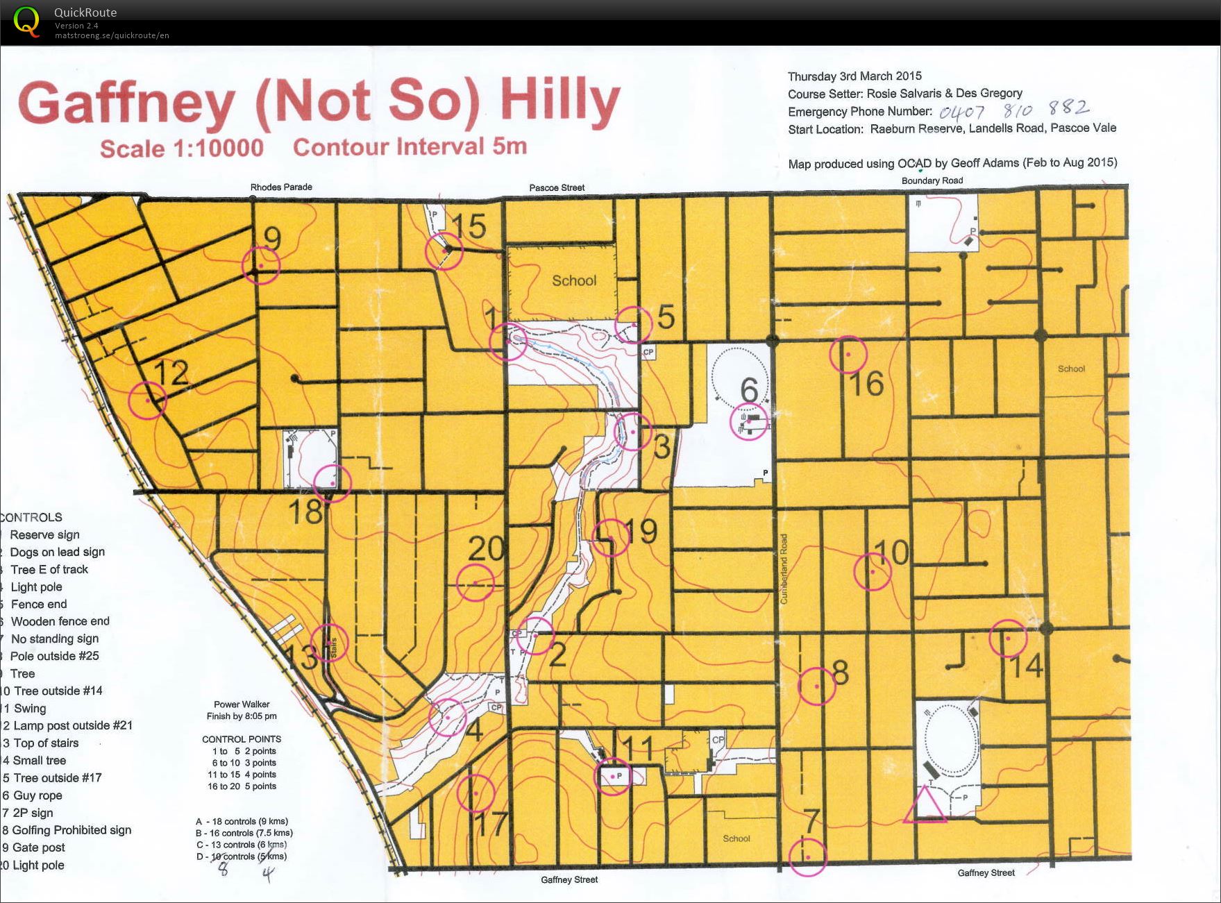 Melb StreetO Series Northern (2016-03-03)