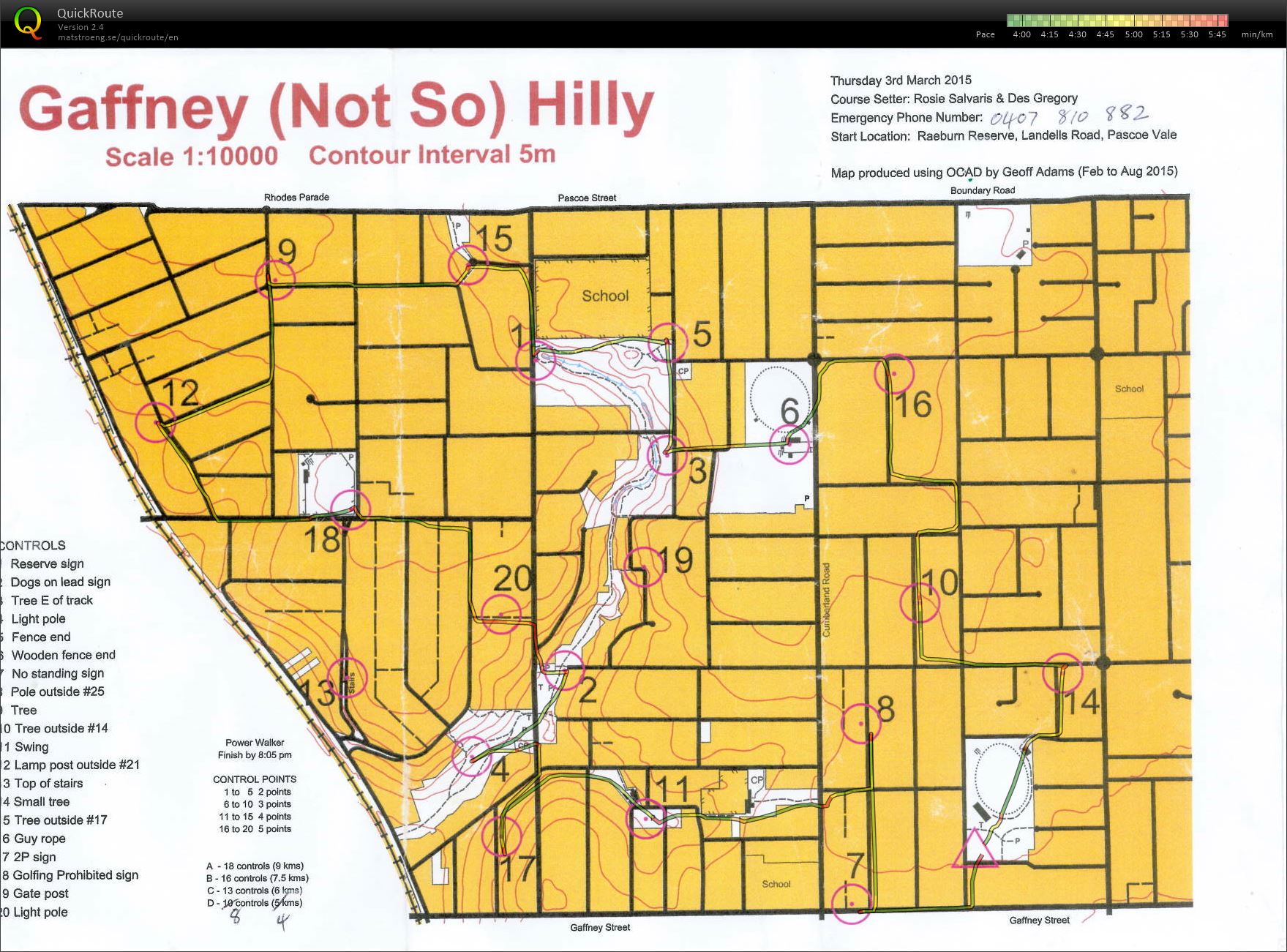 Melb StreetO Series Northern (2016-03-03)