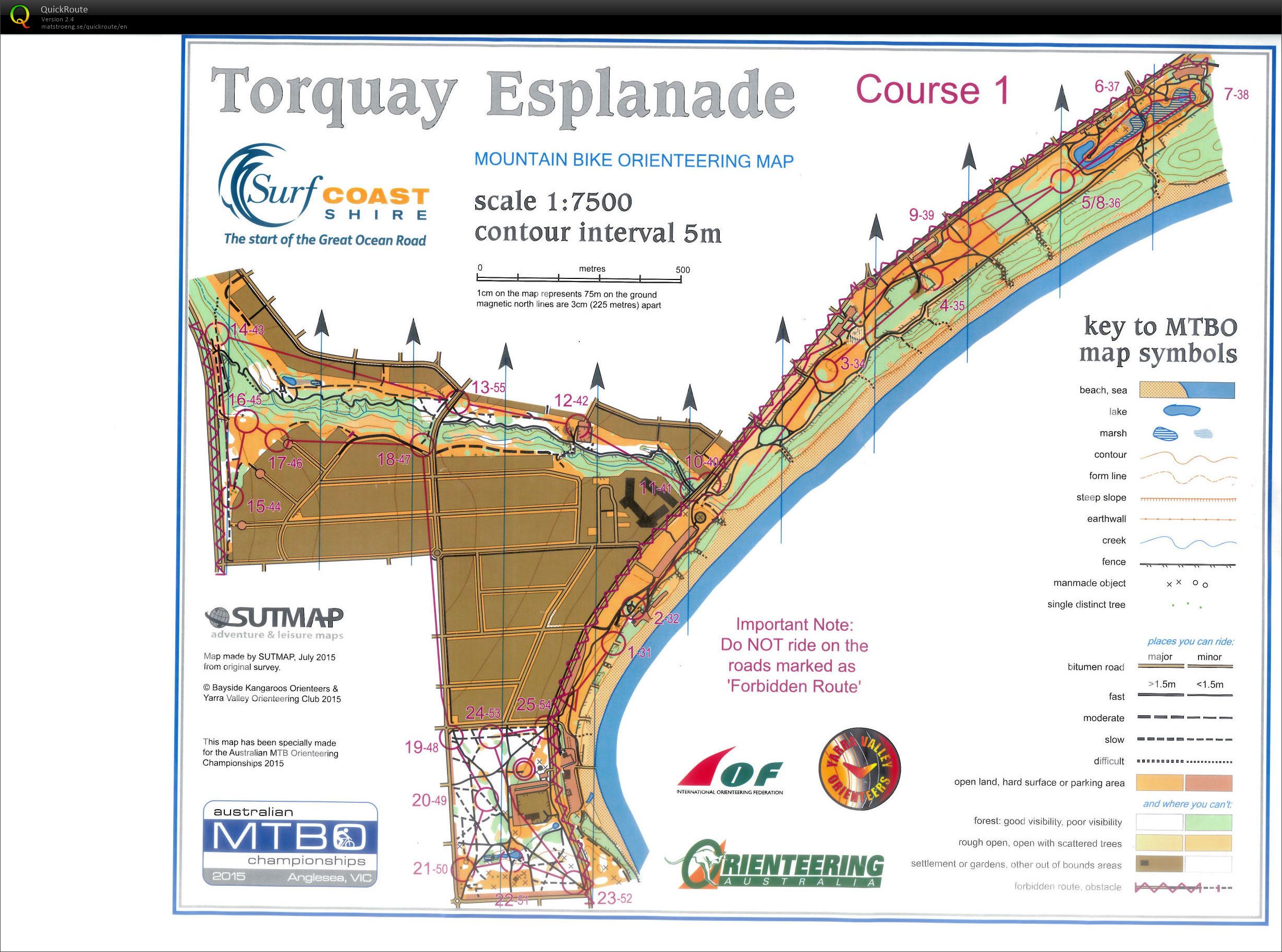 2015 AUS MTBO Sprint Champs (2015-11-07)