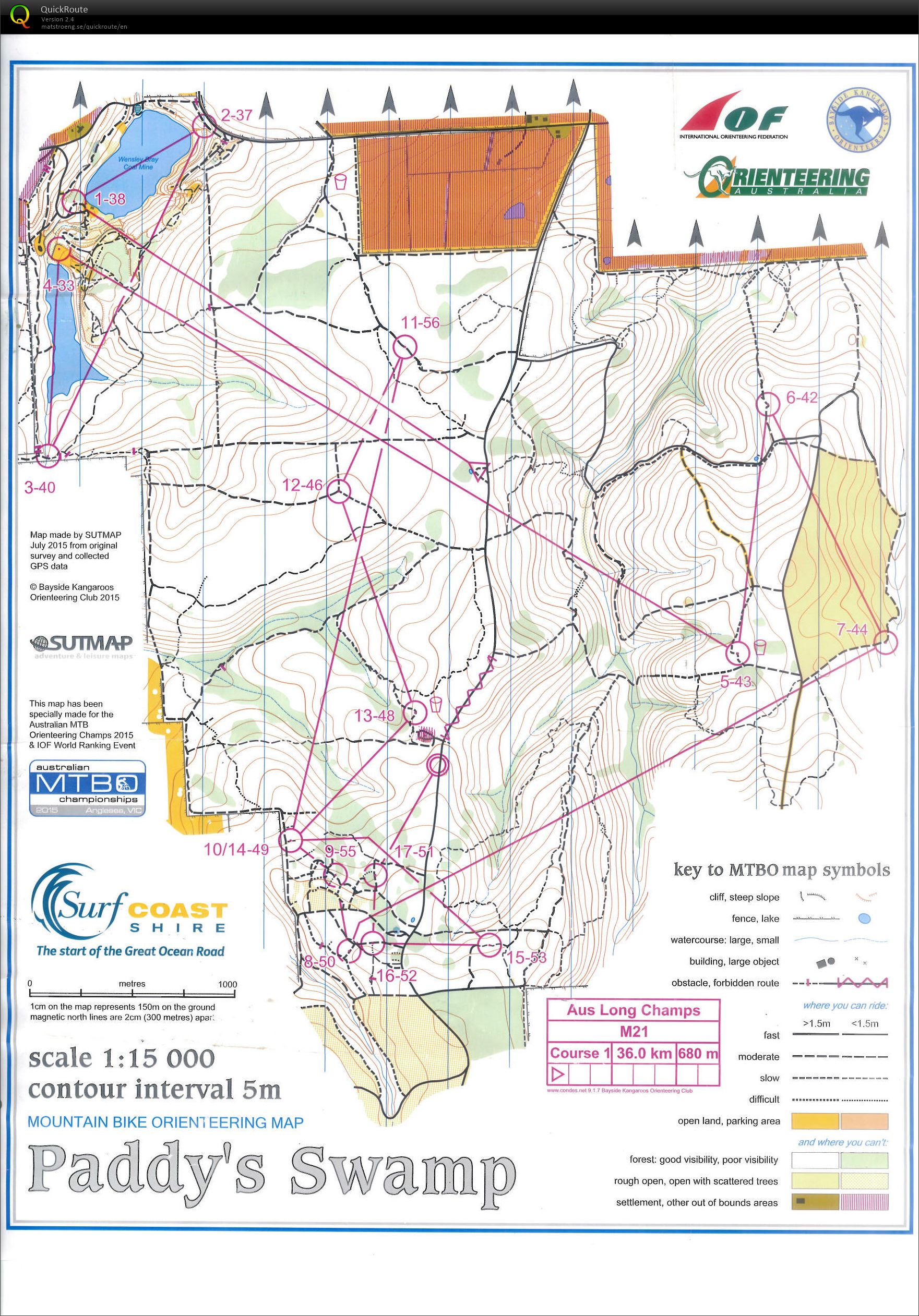 2015 AUS MTBO Long Champs (08/11/2015)
