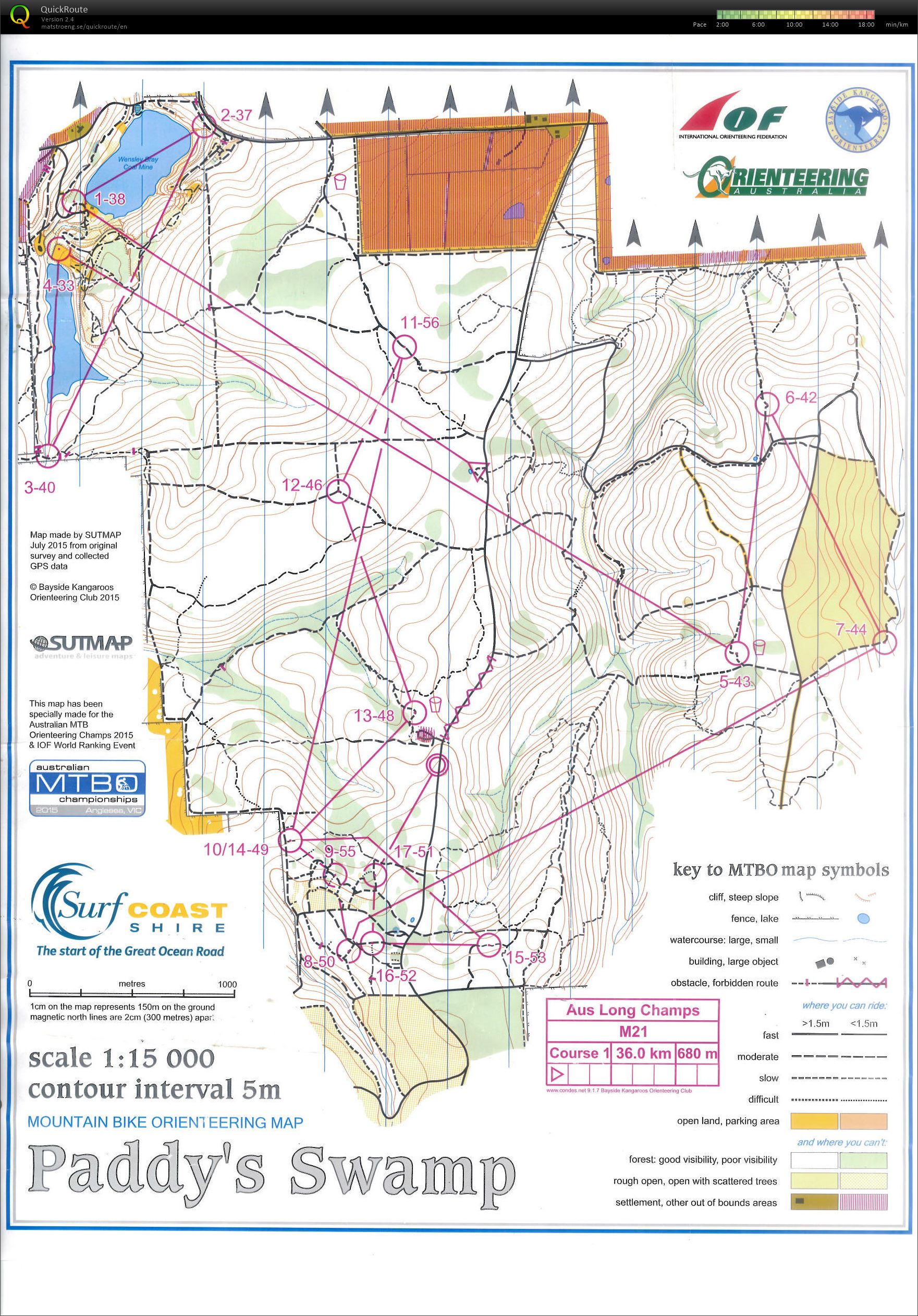 2015 AUS MTBO Long Champs (08/11/2015)