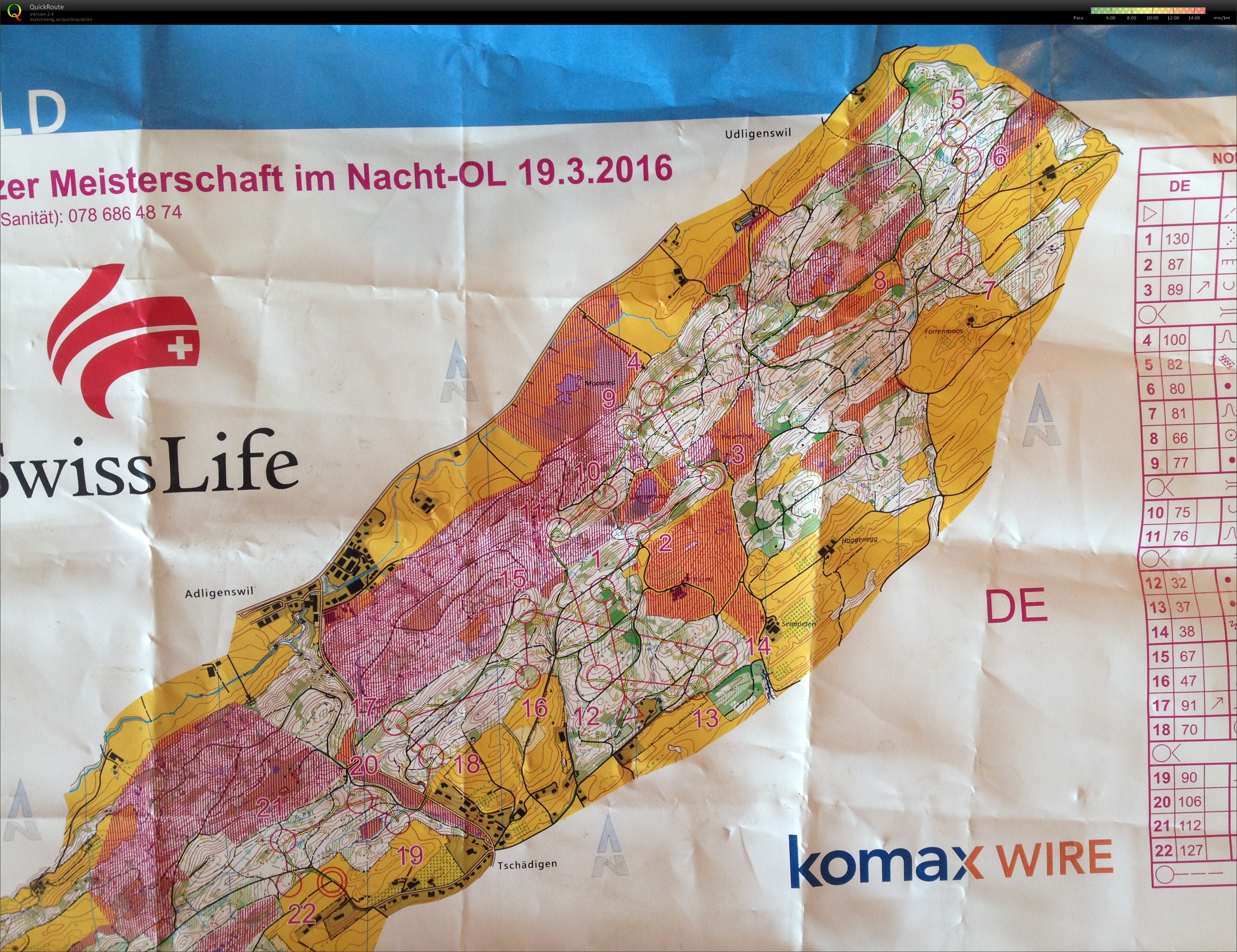 Swiss Long night O champs (20-03-2016)