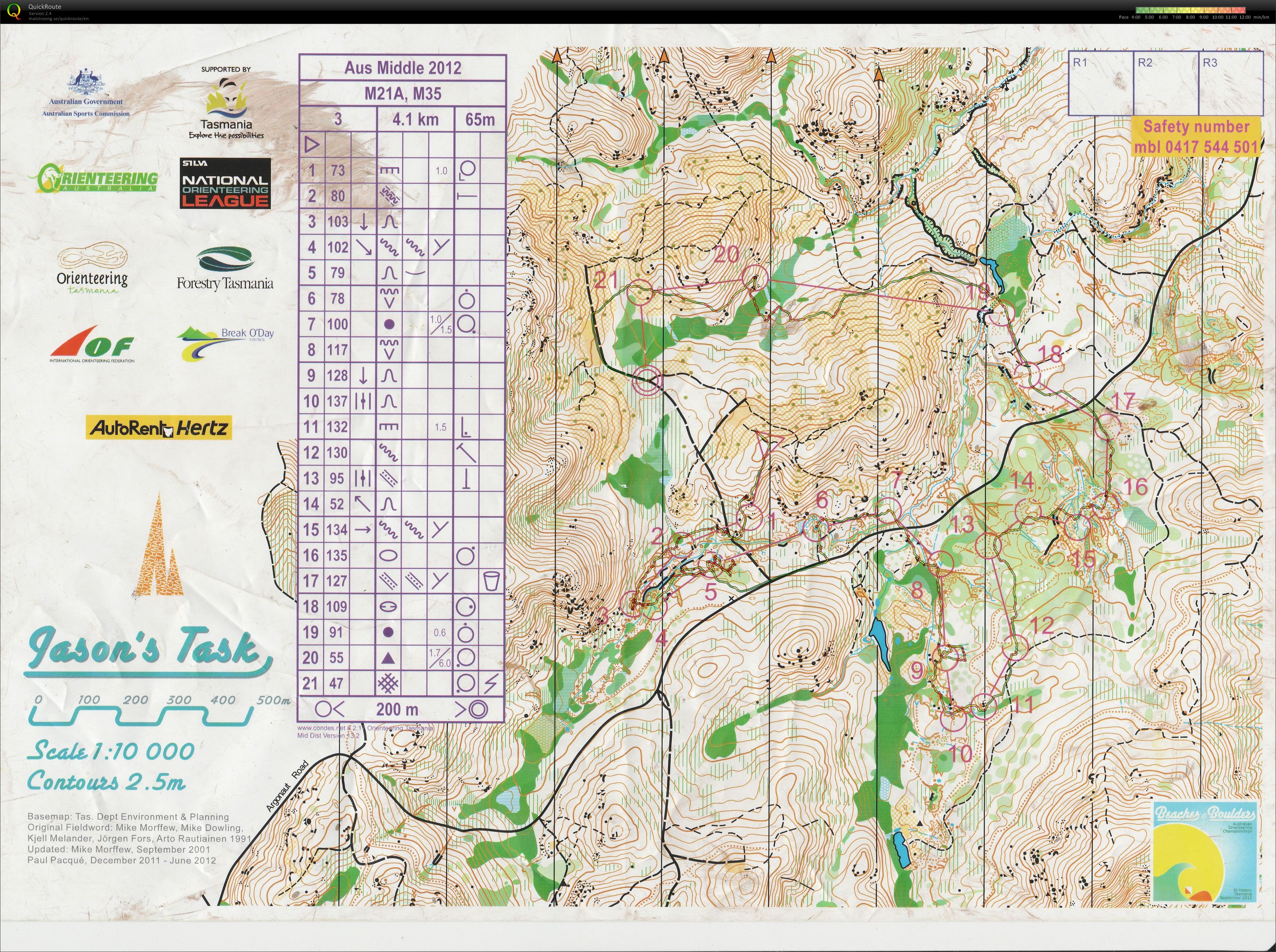 Australian Middle Distance 2012 Course 3 (22.09.2012)
