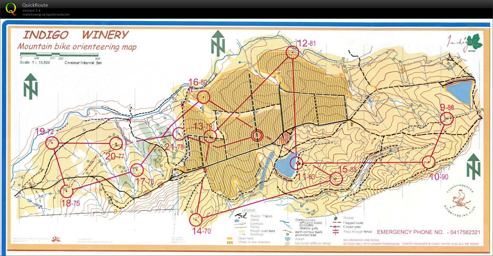 Vic MTBO Middle Champs map2 (16.04.2016)