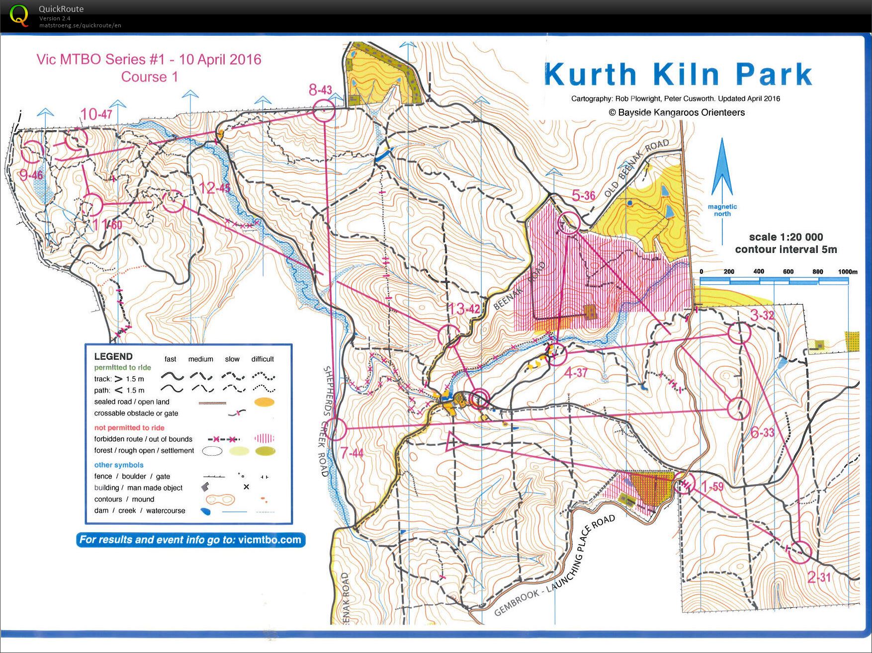 Vic MTBO Series 1 (10/04/2016)