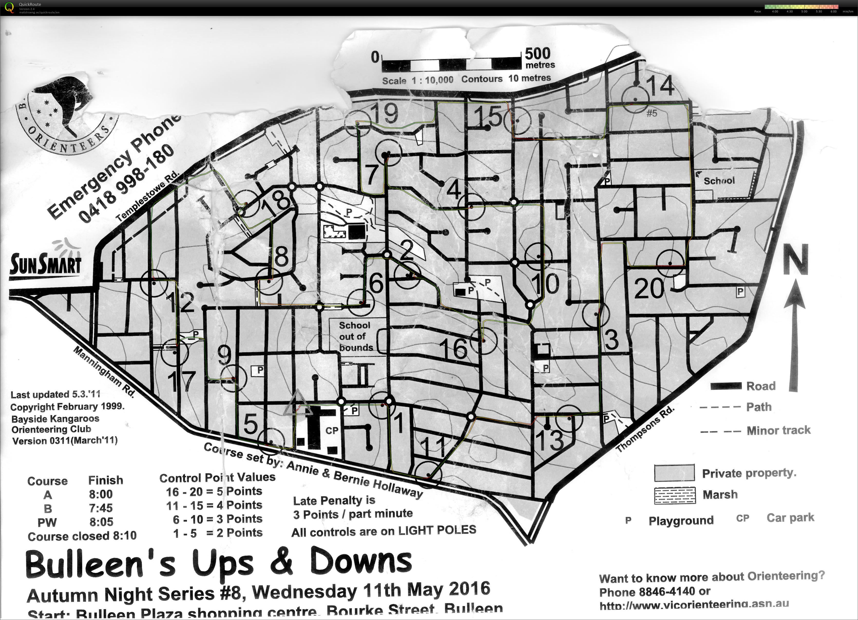 Melb Park and Street Winter Series WORLD O DAY (2016-05-11)
