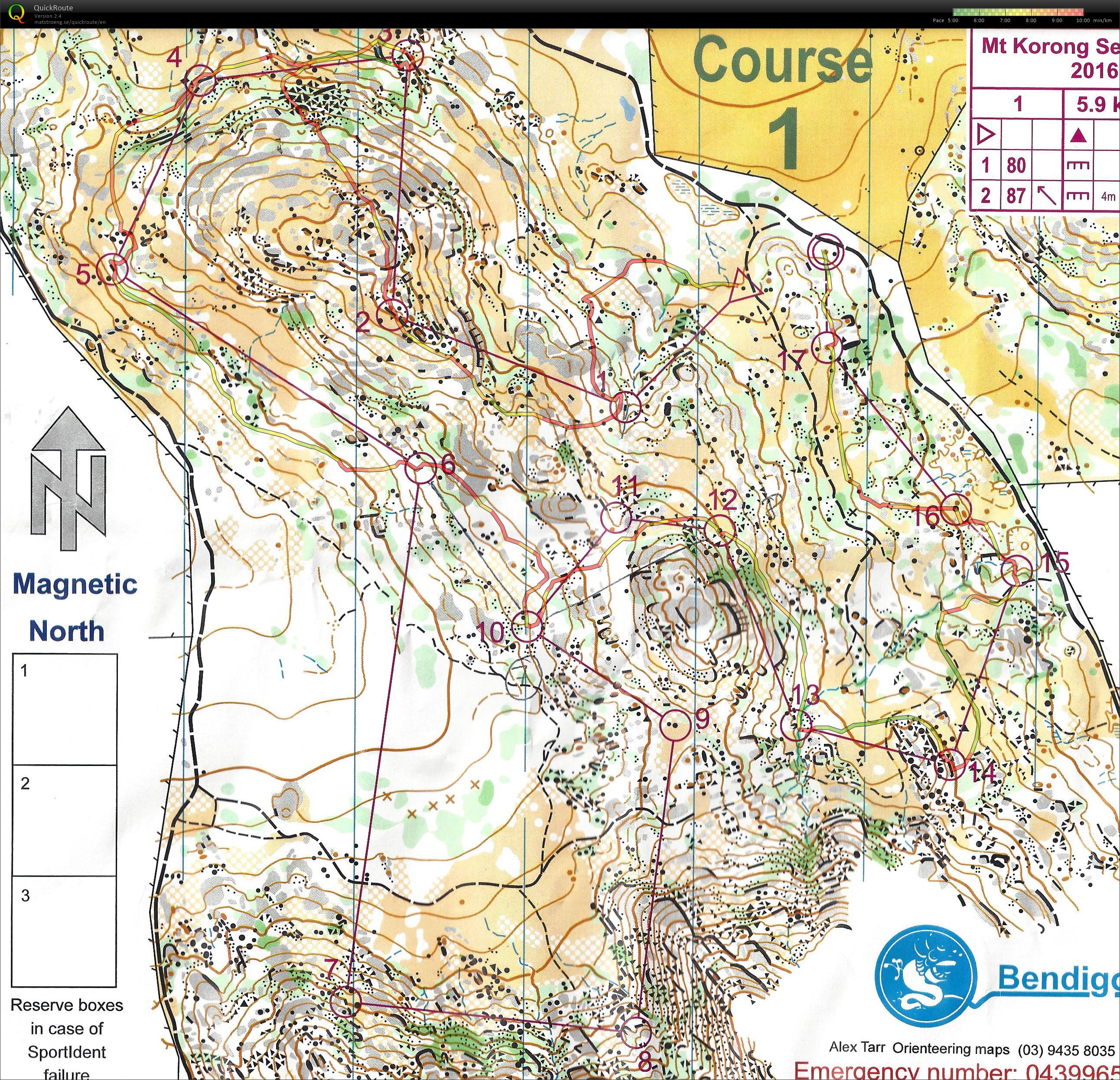Bendigo Rocks Course 2 (10-09-2016)