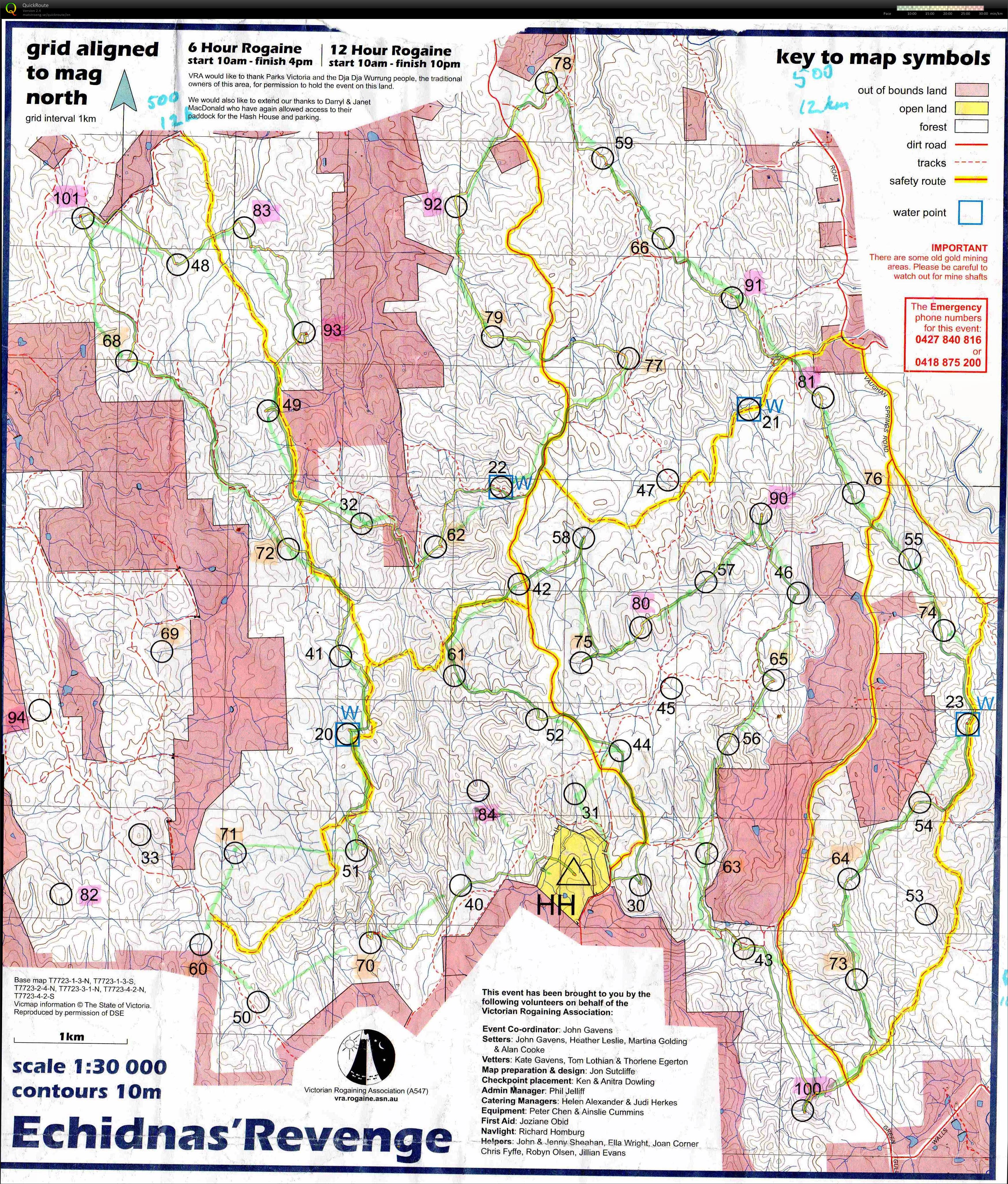 Echidnas Revenge 12Hr rogaine (2016-09-10)
