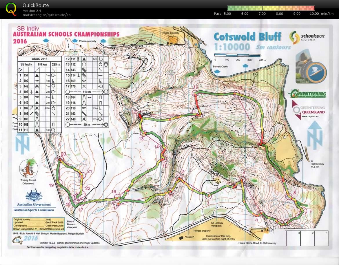 2016 Australian Schools Individual (28/09/2016)