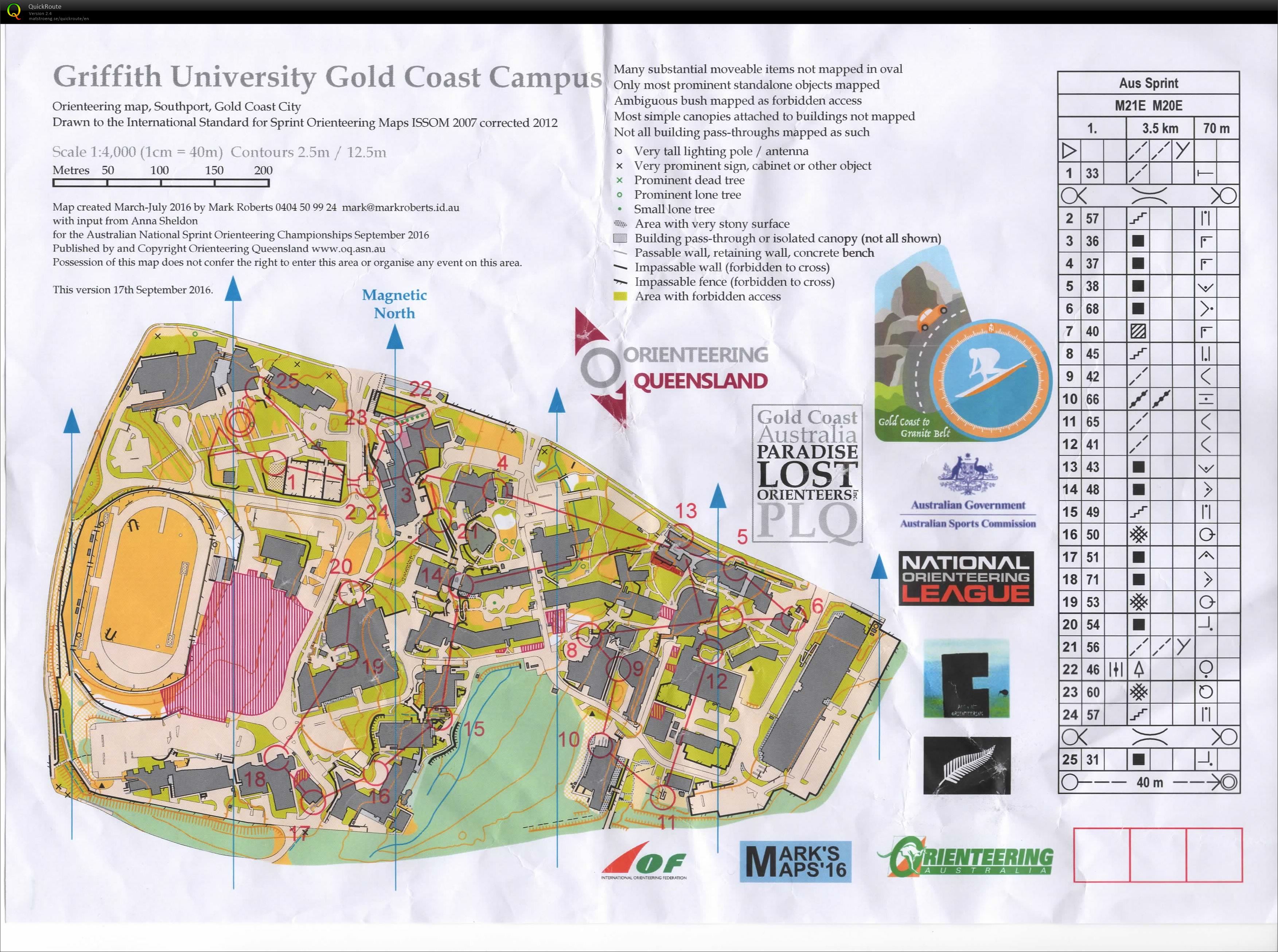 2016 Australian Sprint Distance Championships (2016-09-24)