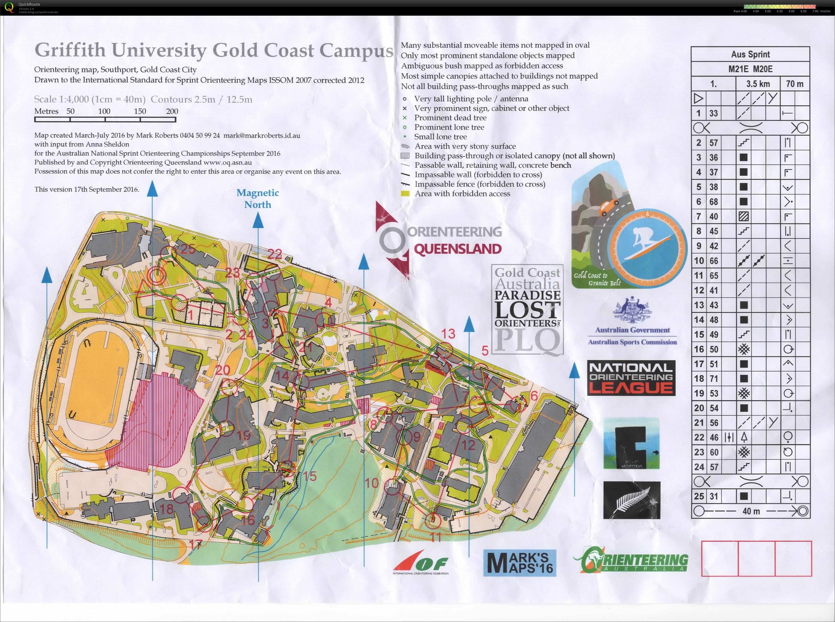 2016 Australian Sprint Distance Championships (2016-09-24)