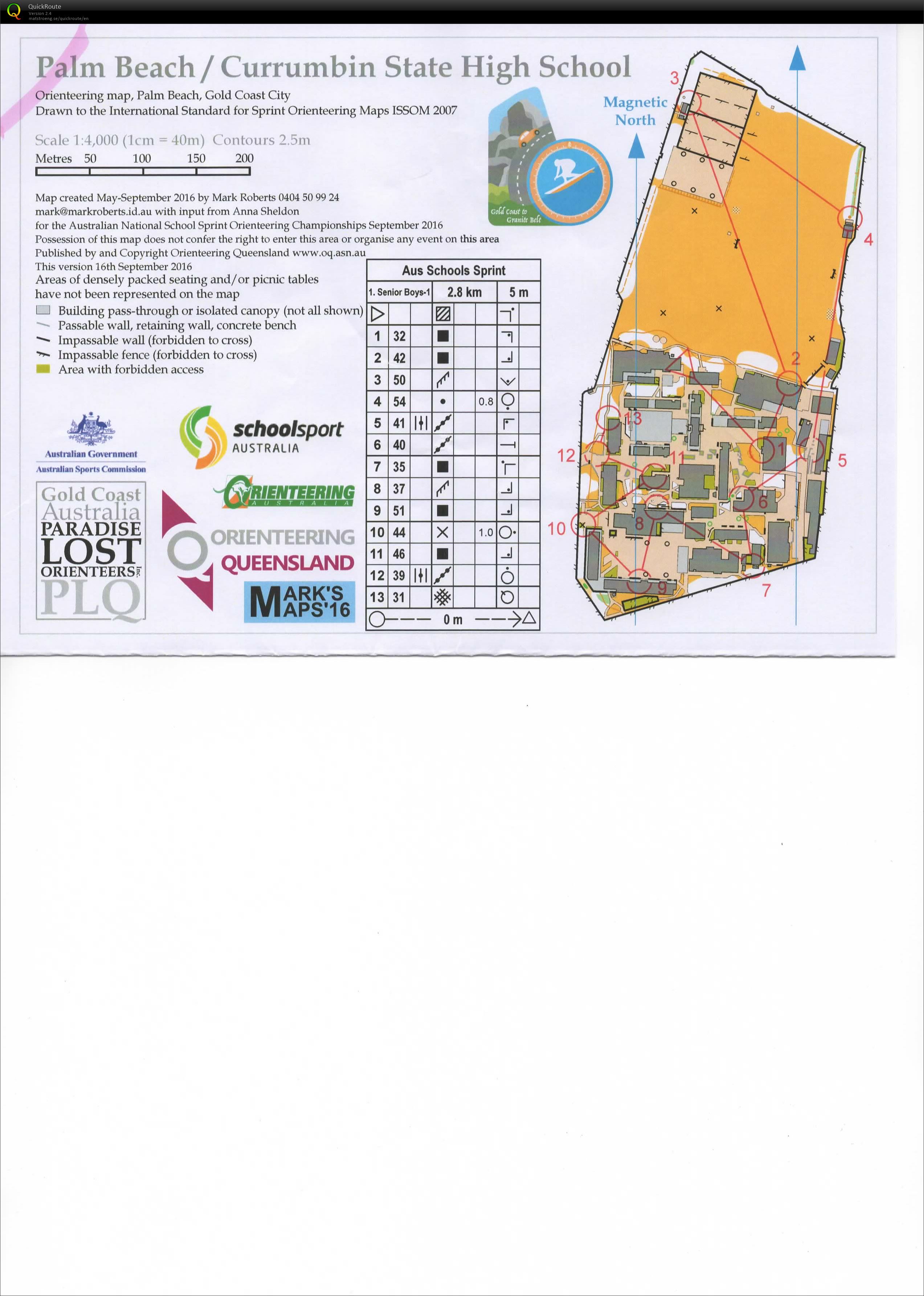 2016 Australian Schools Sprint  (26-09-2016)