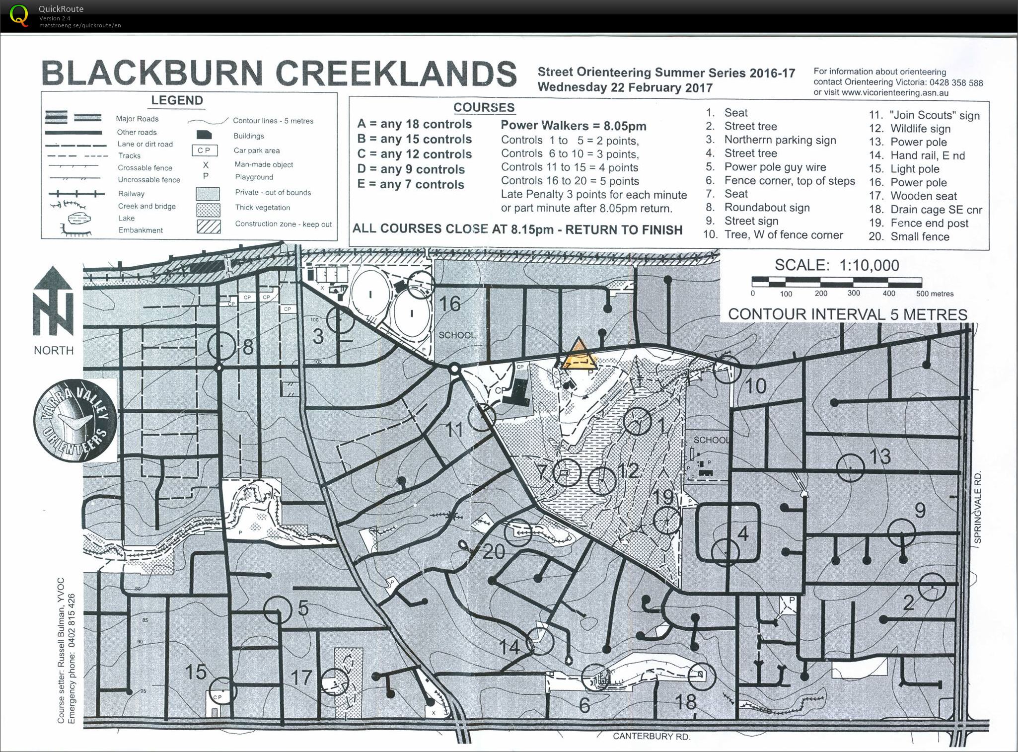 2016/17 Eastern Summer Series Event 19 (22/02/2017)