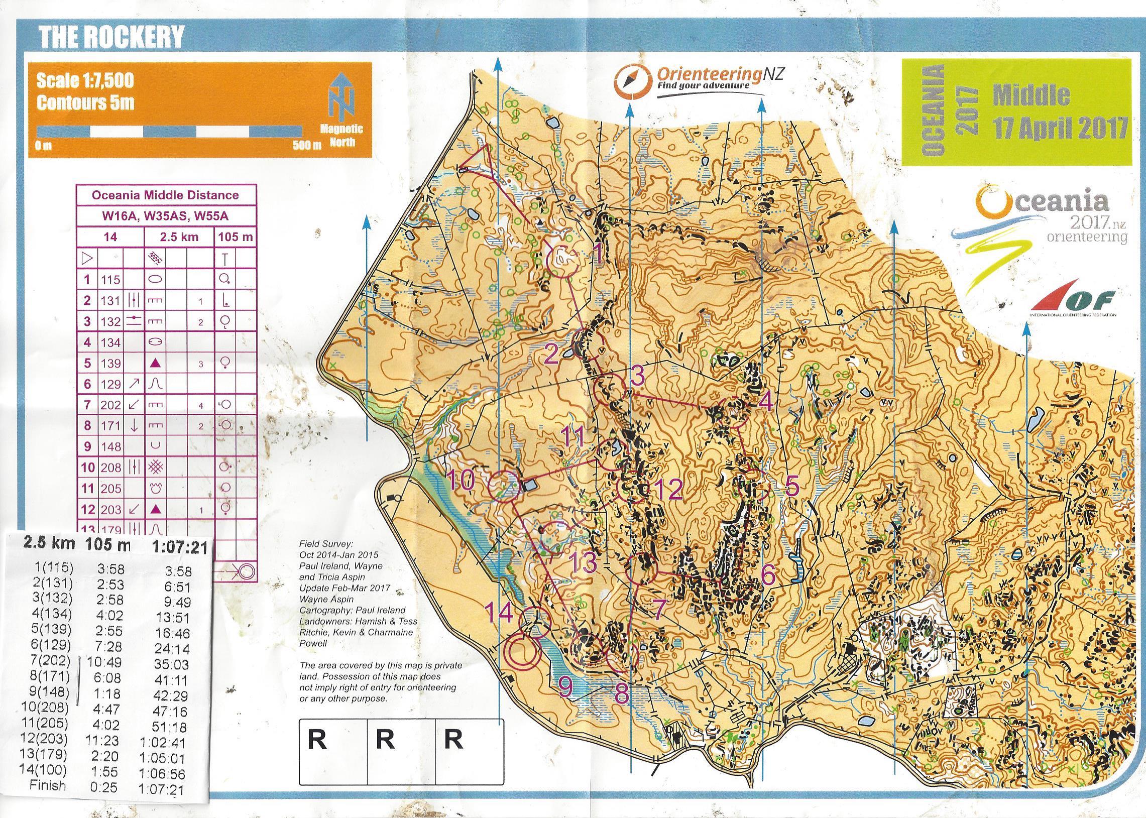 Oceania Middle W55 (17.04.2017)