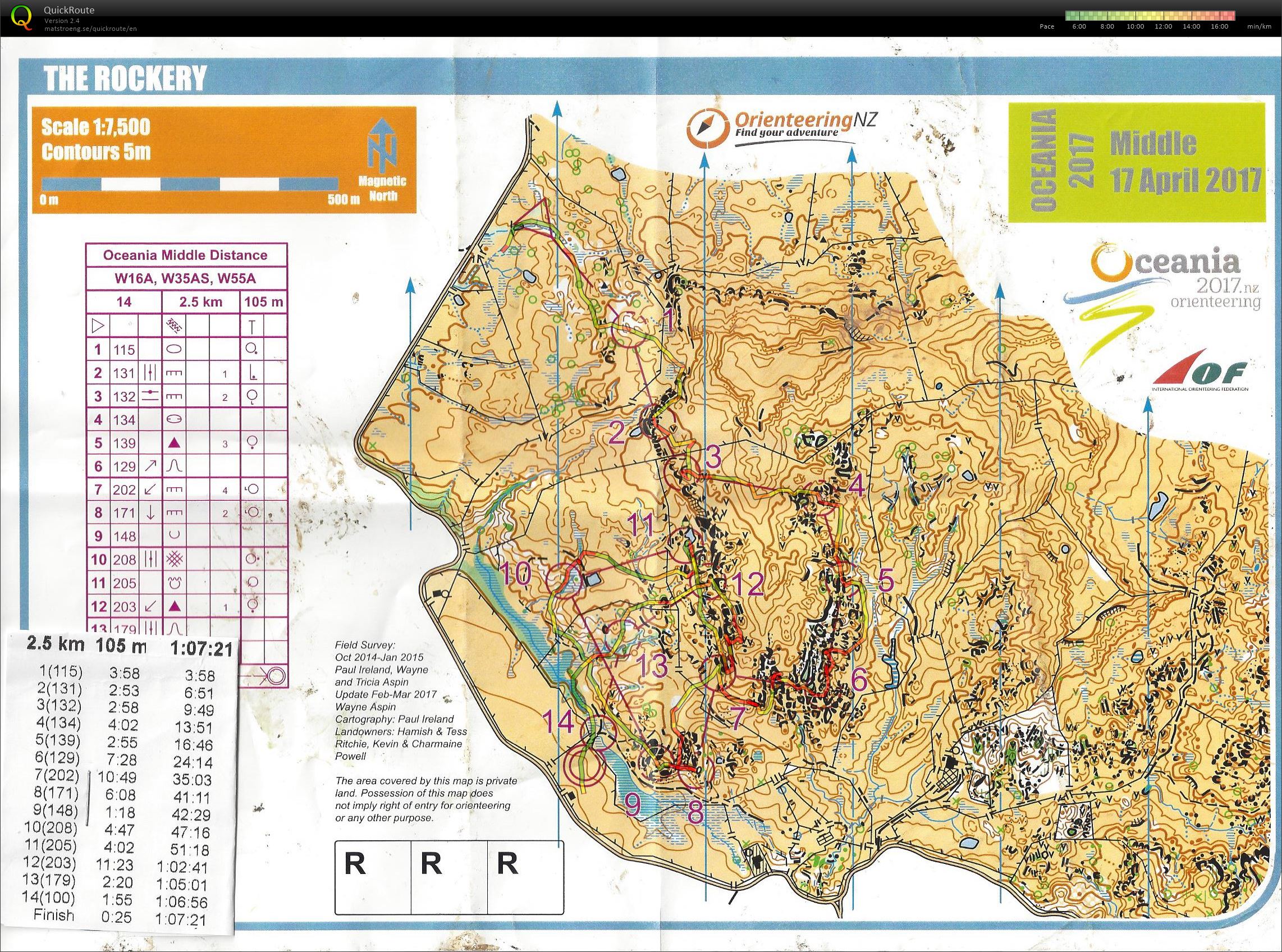 Oceania Middle W55 (17.04.2017)