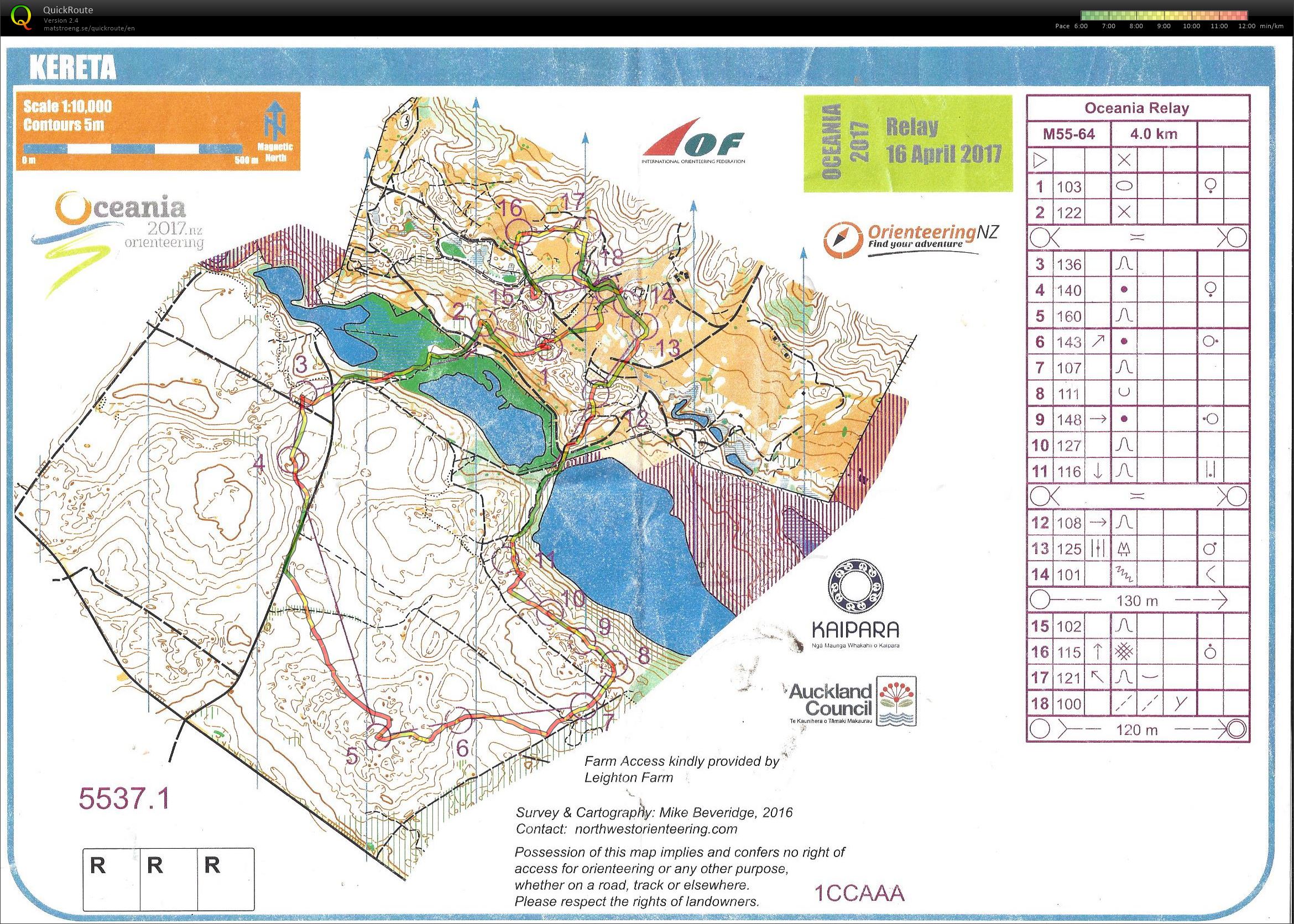 Oceania Relay M55 (16.04.2017)