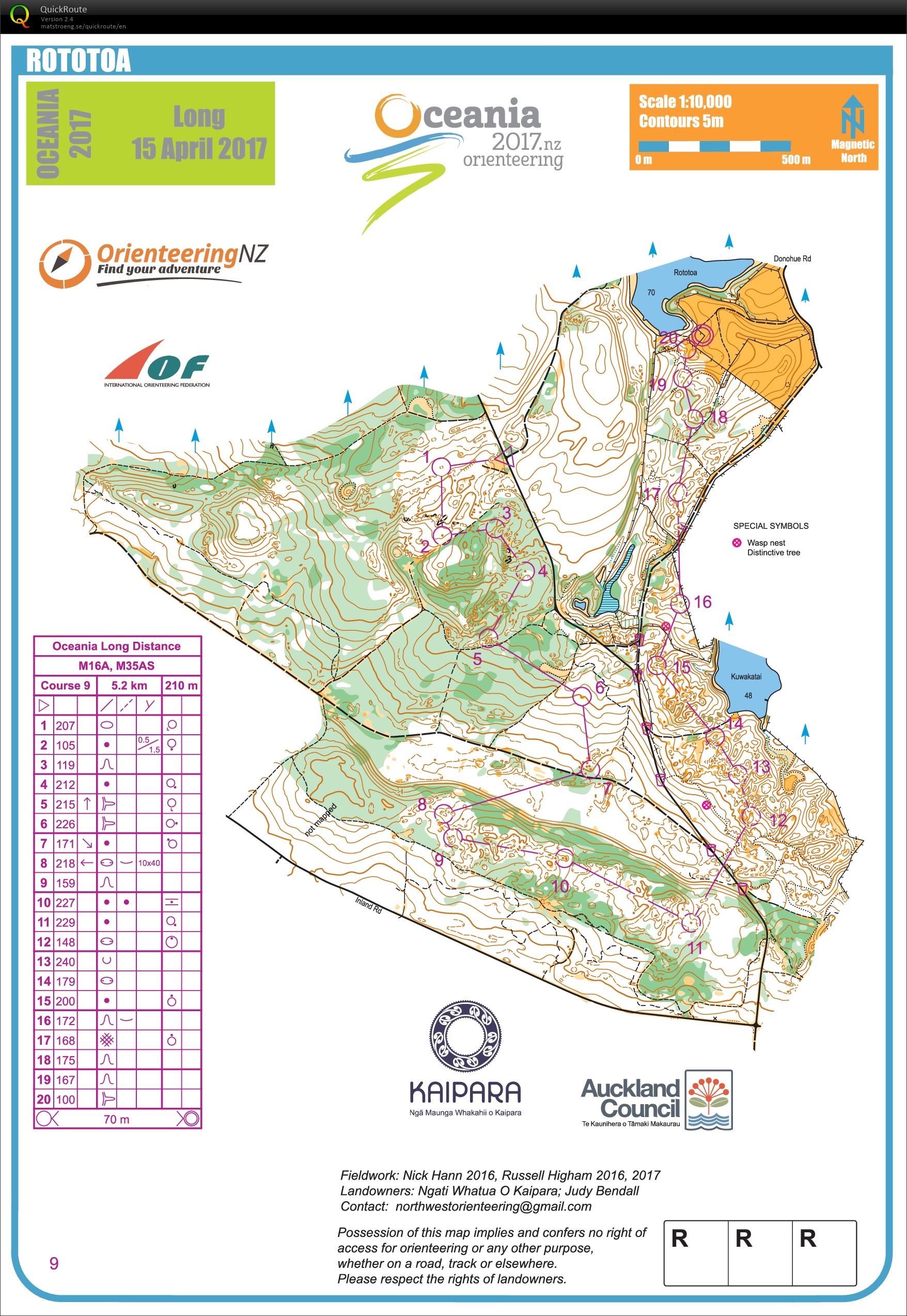 Mason 2017 Oceania Championships - Long Distance 2 (2017-04-15)